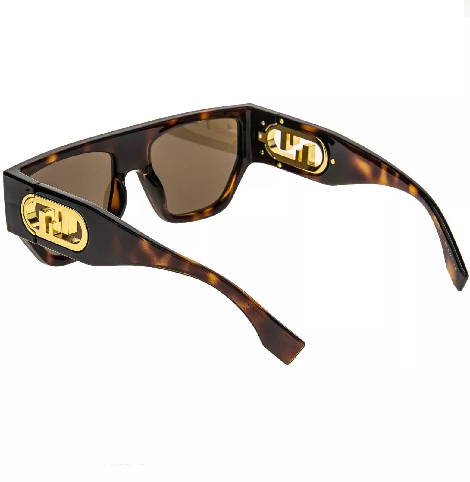 Fendi FENDI O'LOCK 40108 Brown Fashion FF Lock Logo Mask FE40108U Size ONE SIZE - 5 Thumbnail