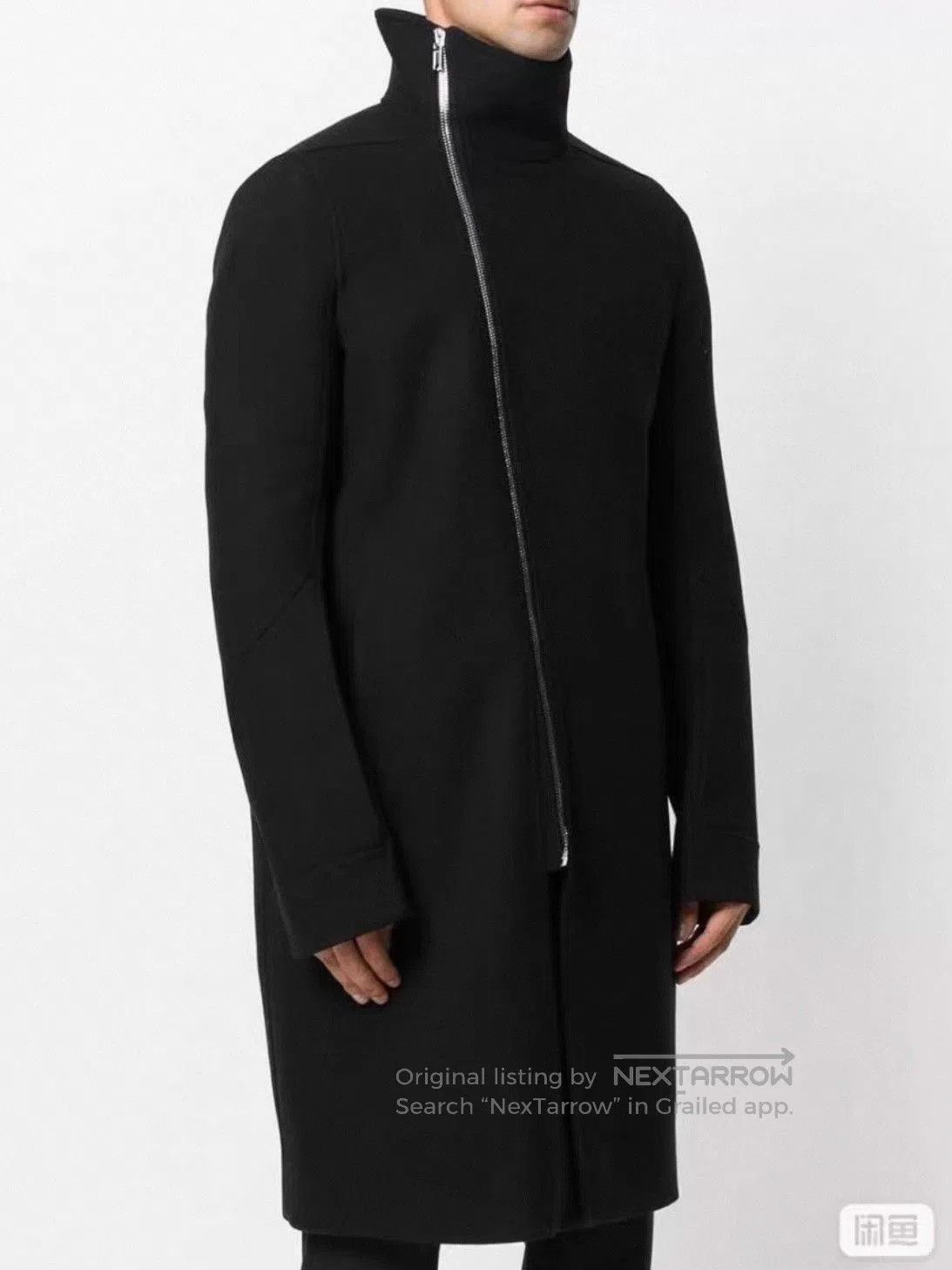 Rick Owens Rick Owens Black Zip Jacket Coat. Size US M / EU 48-50 / 2 - 2 Thumbnail