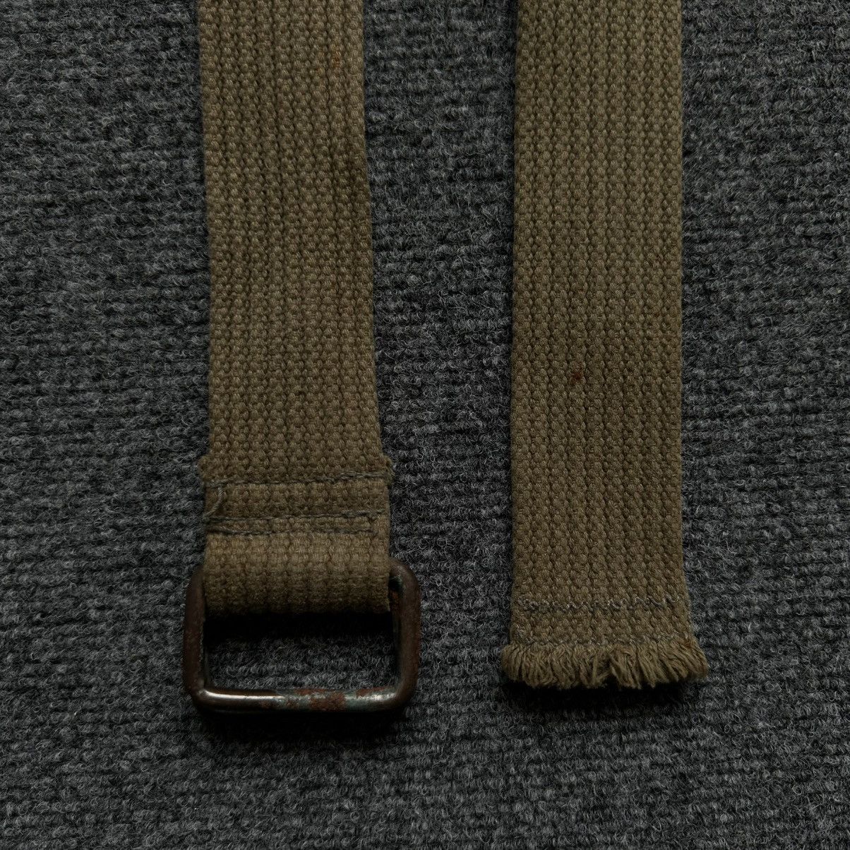 Japanese Brand VTG Japanese Style Knit Belt Khaki Military Y2K Distressed Size ONE SIZE - 5 Thumbnail