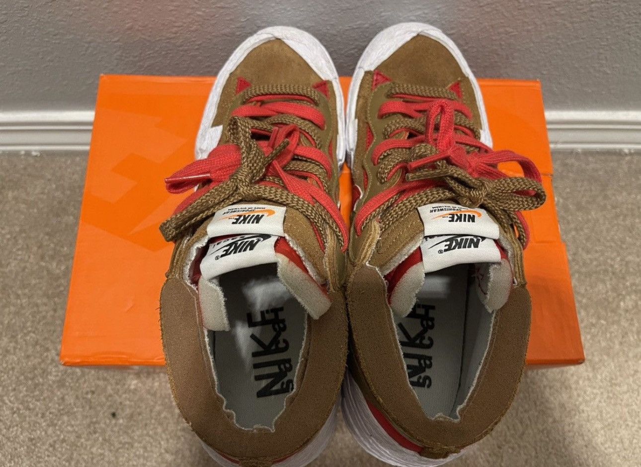 Nike NIKE BLAZER LOW / SACAI Size US 9 / EU 42 - 4 Thumbnail