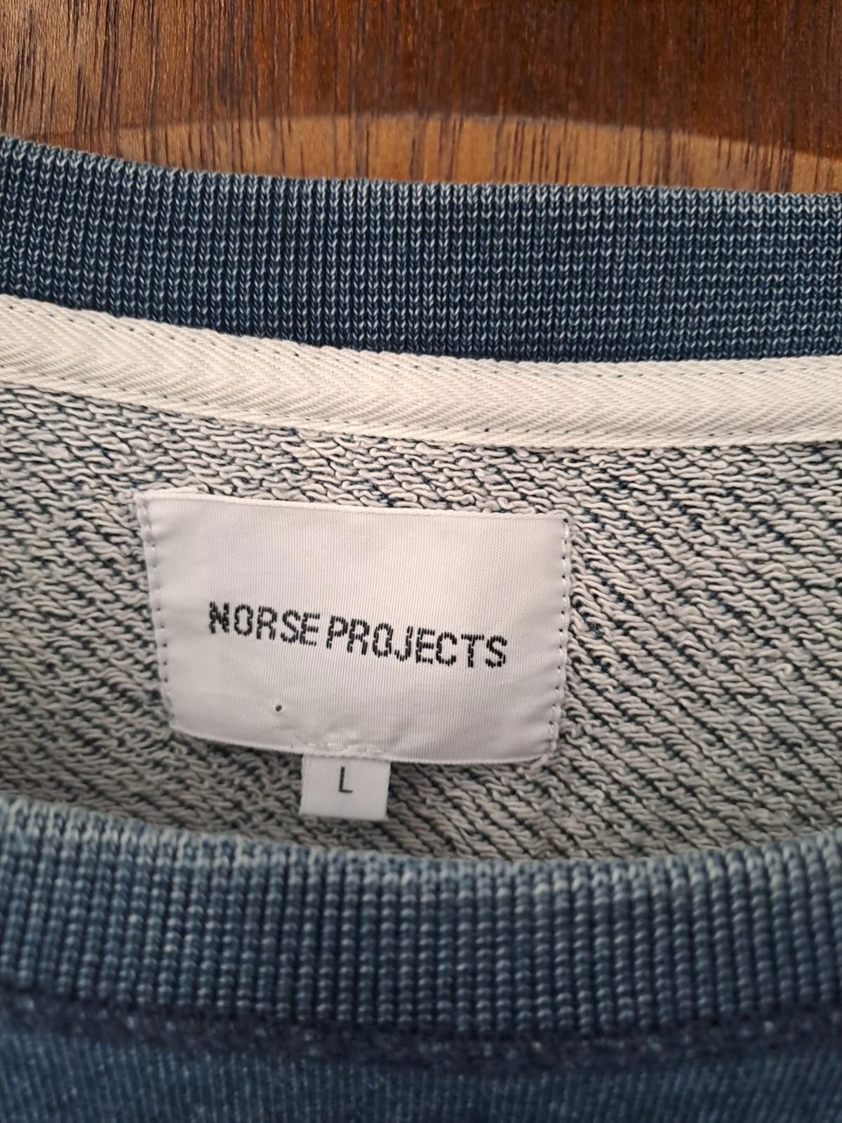 Norse Projects Norse Projects Mens Pullover Sweatshirt L Blue Melange Crew Size US L / EU 52-54 / 3 - 3 Thumbnail