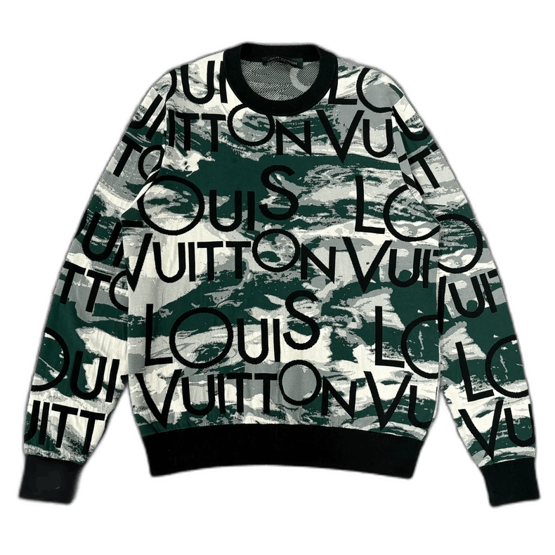 Louis Vuitton Louis Vuitton Camouflage Knit Sweater XL Size US XL / EU 56 / 4 - 1 Thumbnail