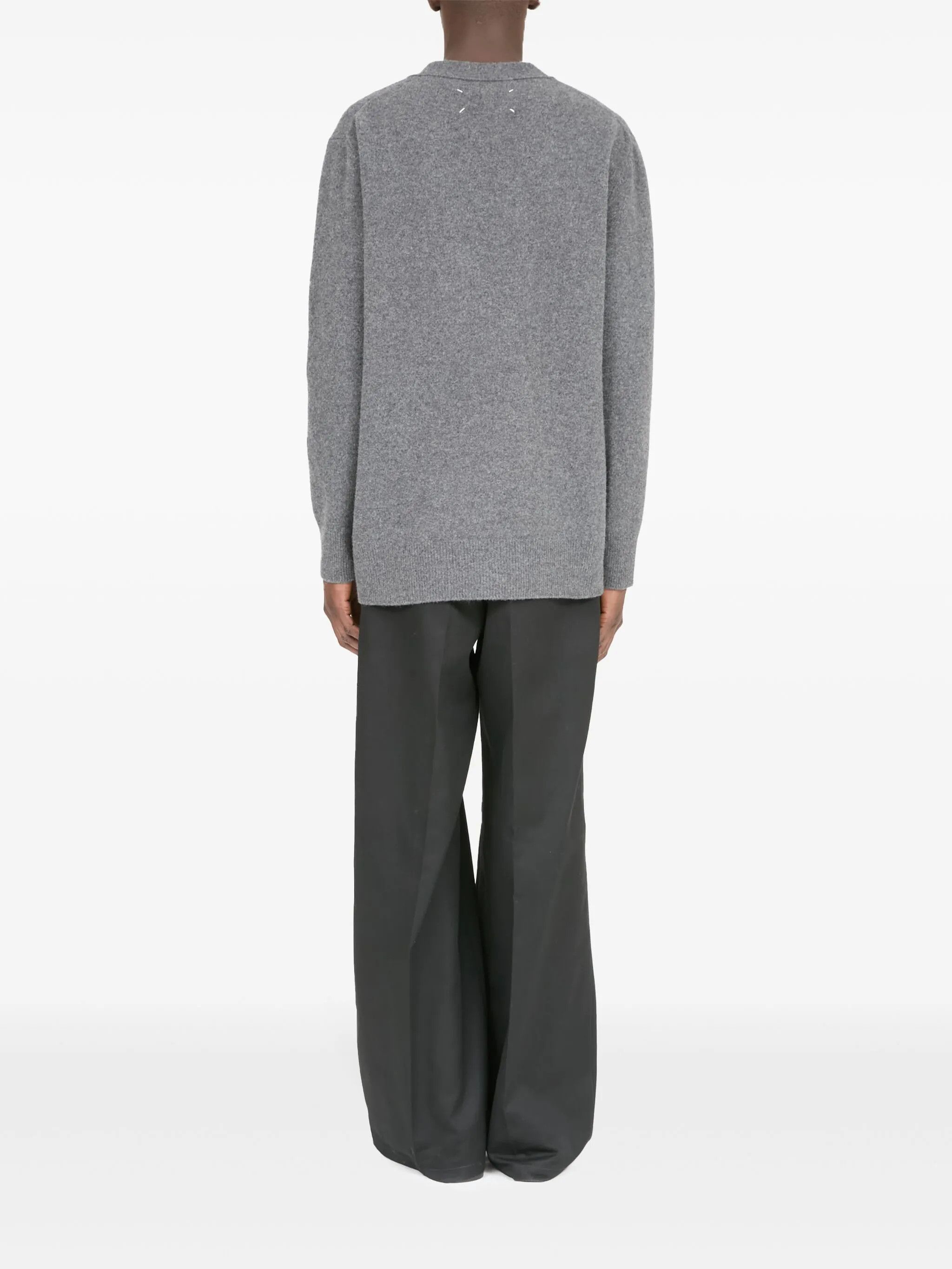 Maison Margiela o1loc1c1125 Wool Cardigan in Grey Size US L / EU 52-54 / 3 - 4 Thumbnail