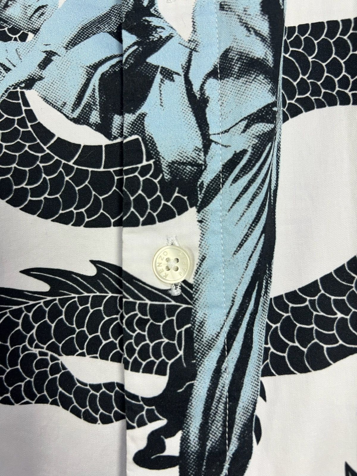 Kenzo AW18 KENZO DRAGON KICK QUEEN OF KUNGFU DRESS SHIRT 41/16 Size US M / EU 48-50 / 2 - 7 Thumbnail