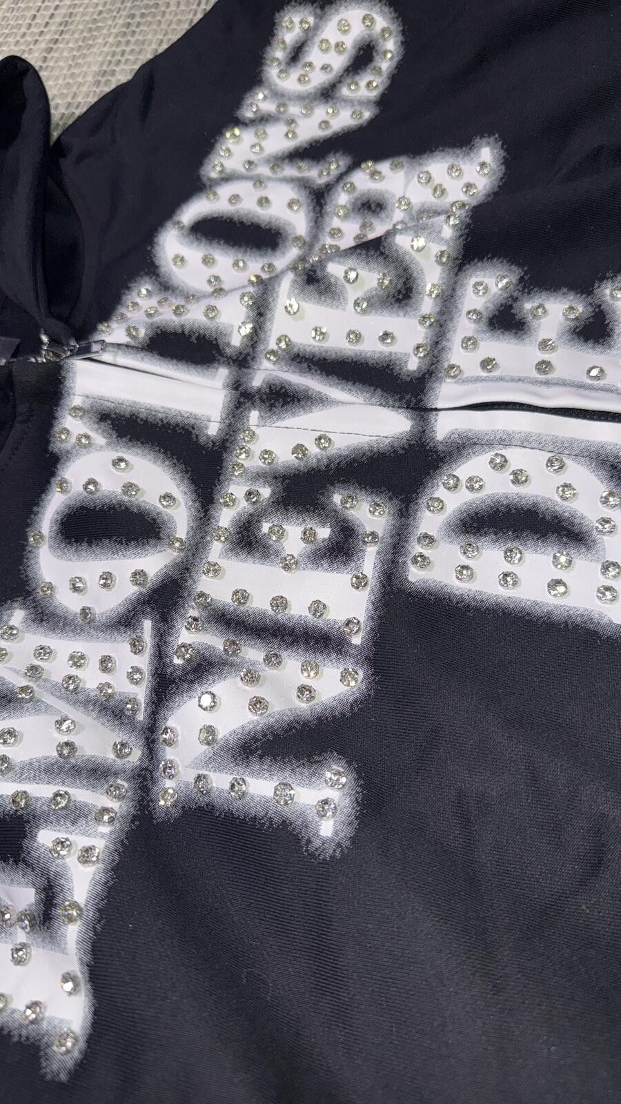 Other Mixed Emotions Black 'END' Rhinestone Zip Size US M / EU 48-50 / 2 - 2 Thumbnail