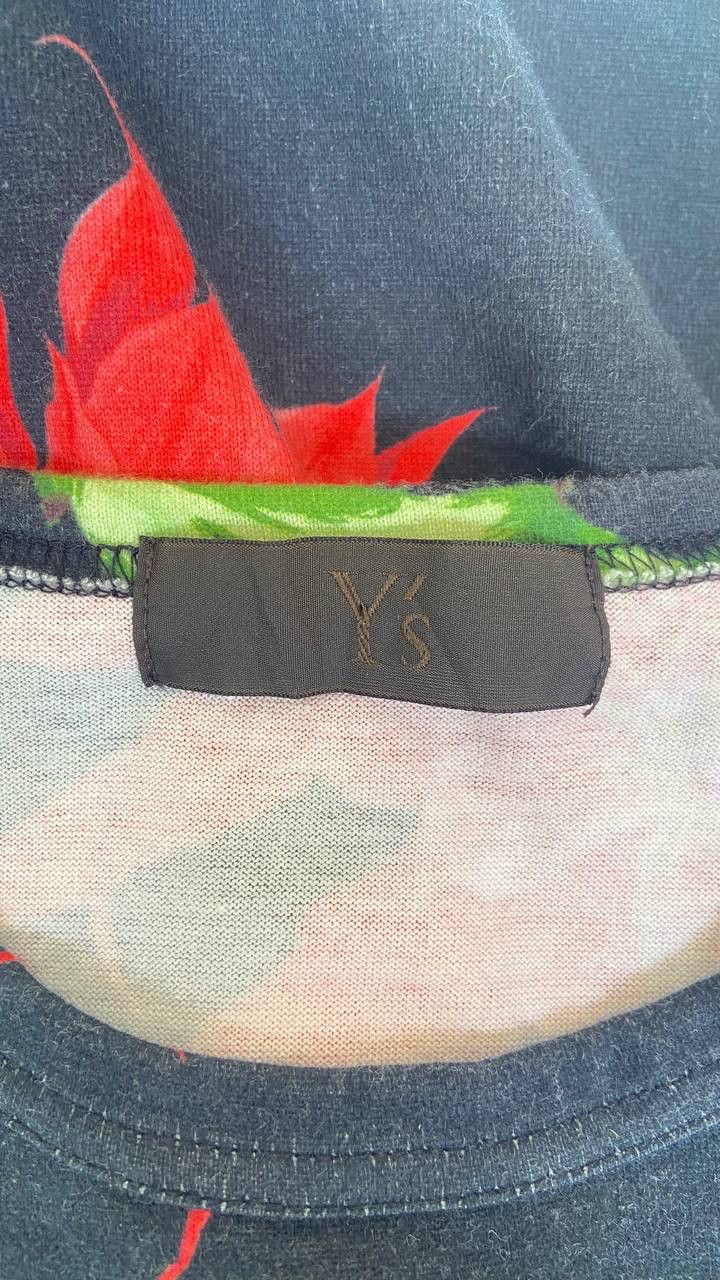 Yohji Yamamoto Archive 90s Vintage Yohji Yamamoto Red Flower Tee Size US XS / EU 42 / 0 - 3 Thumbnail
