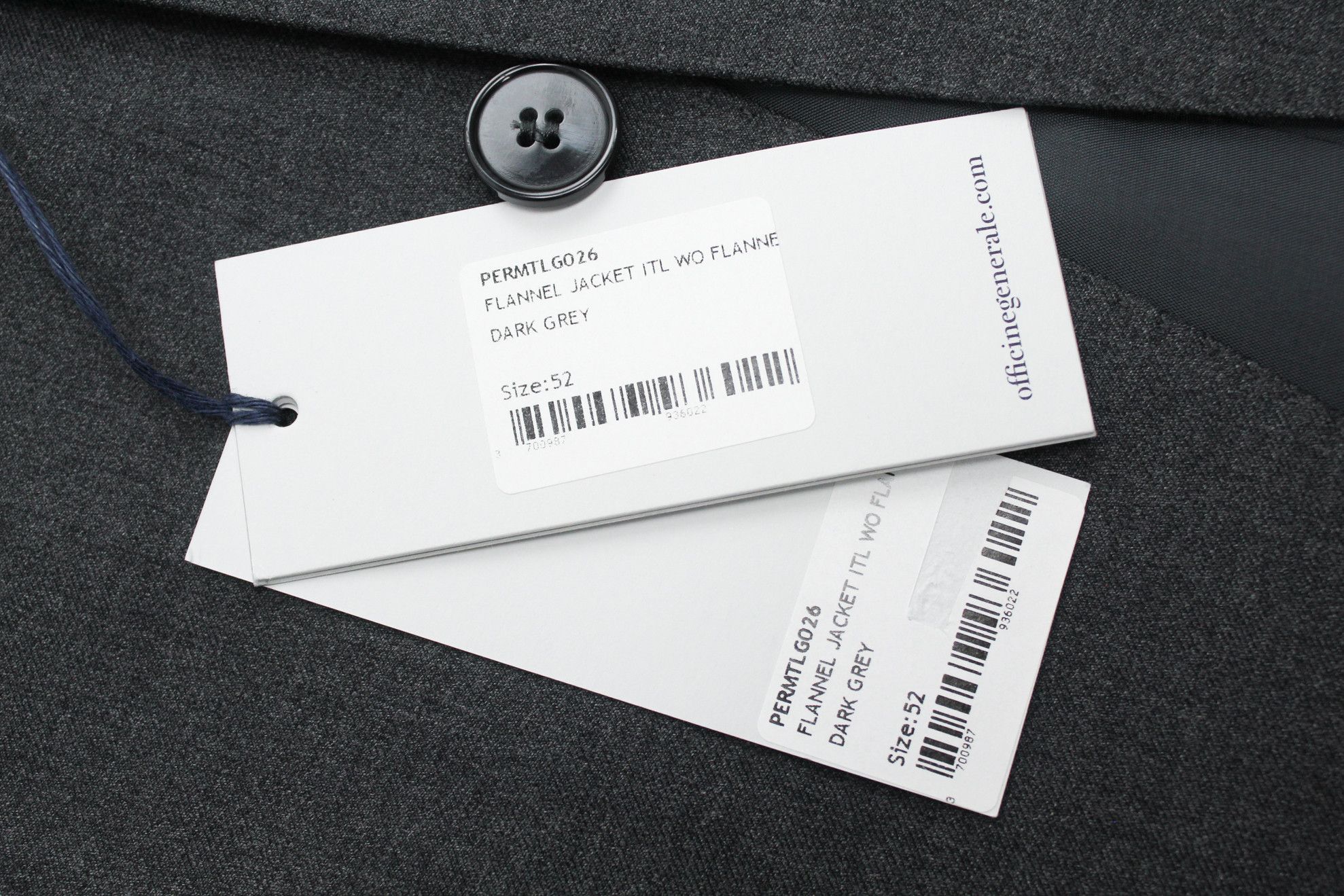 Officine Generale NEW Flannel Flap Pocket Jacket - EU 52 Size 42R - 5 Thumbnail