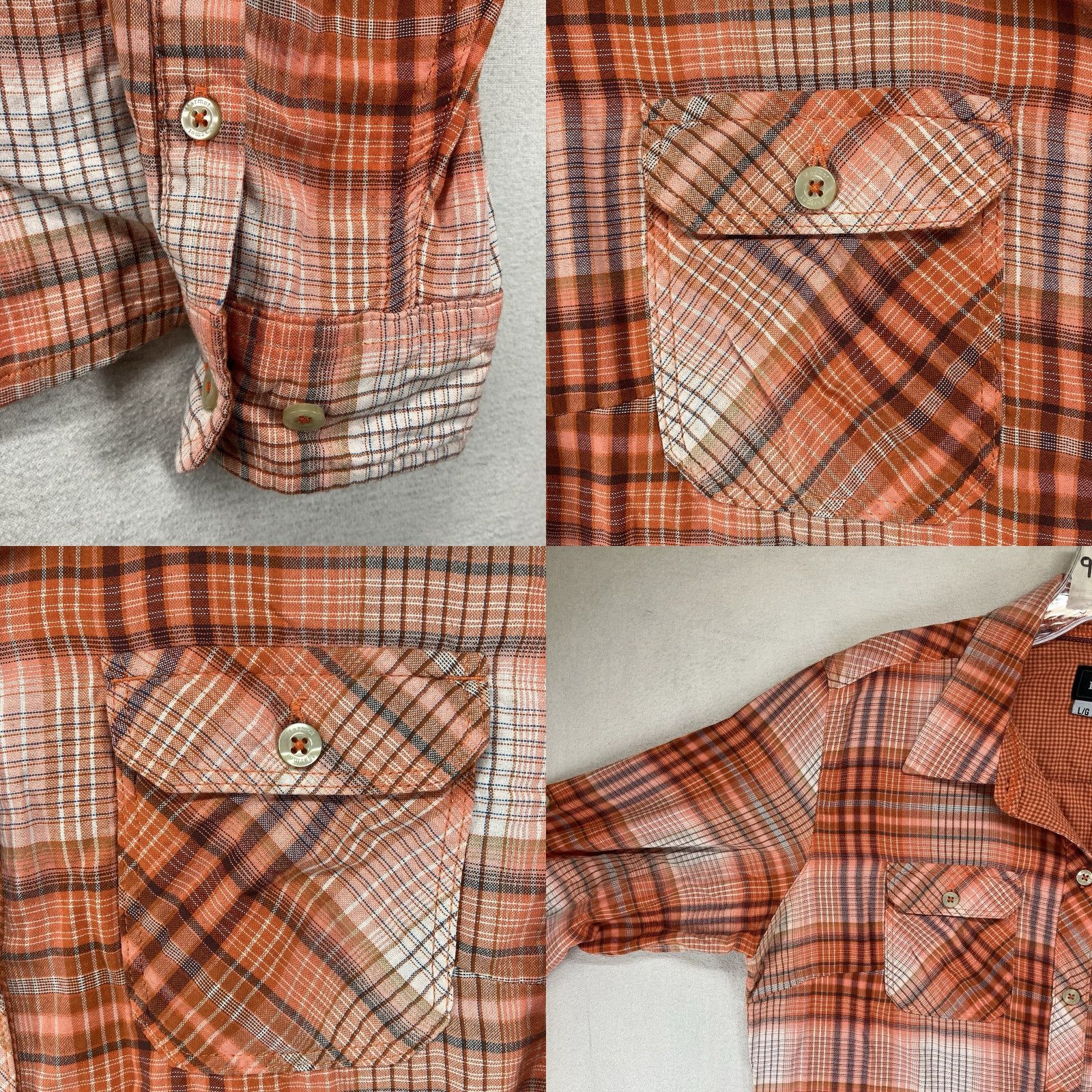 Marmot Marmot Top Women's L Orange Plaid Long Sleeve Outdoors Casual Size L / US 10 / IT 46 - 8 Thumbnail