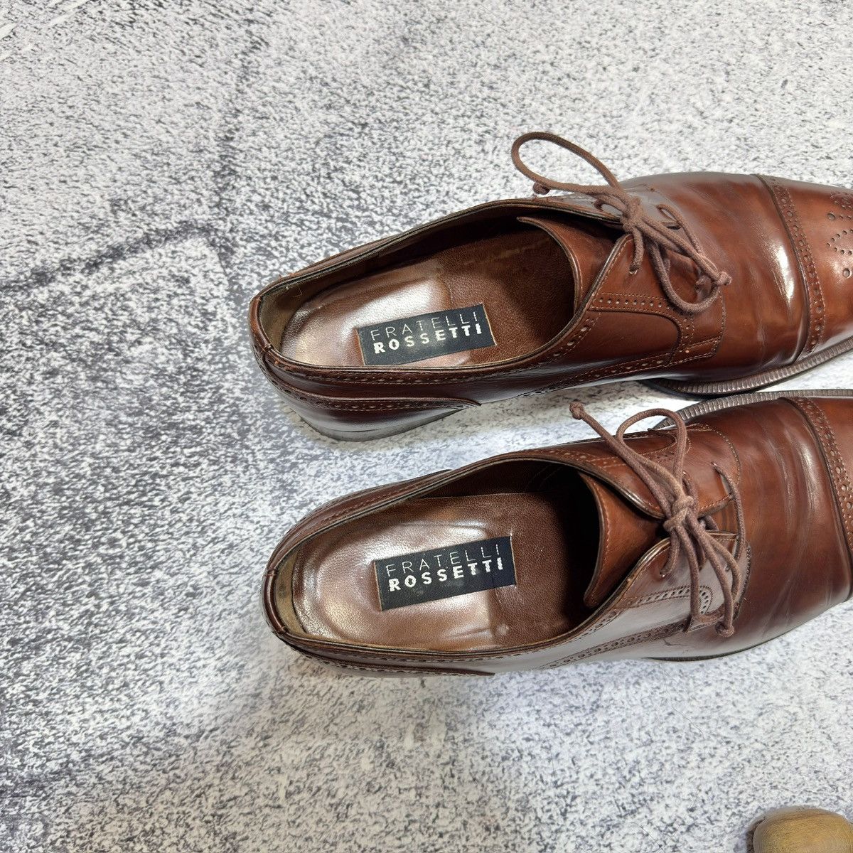 Fratelli Rossetti × Handmade Fratelli Rosetti Italy Derby Brogues US9.5 UK8.5 EU42.5 Size US 9.5 / EU 42-43 - 16 Thumbnail