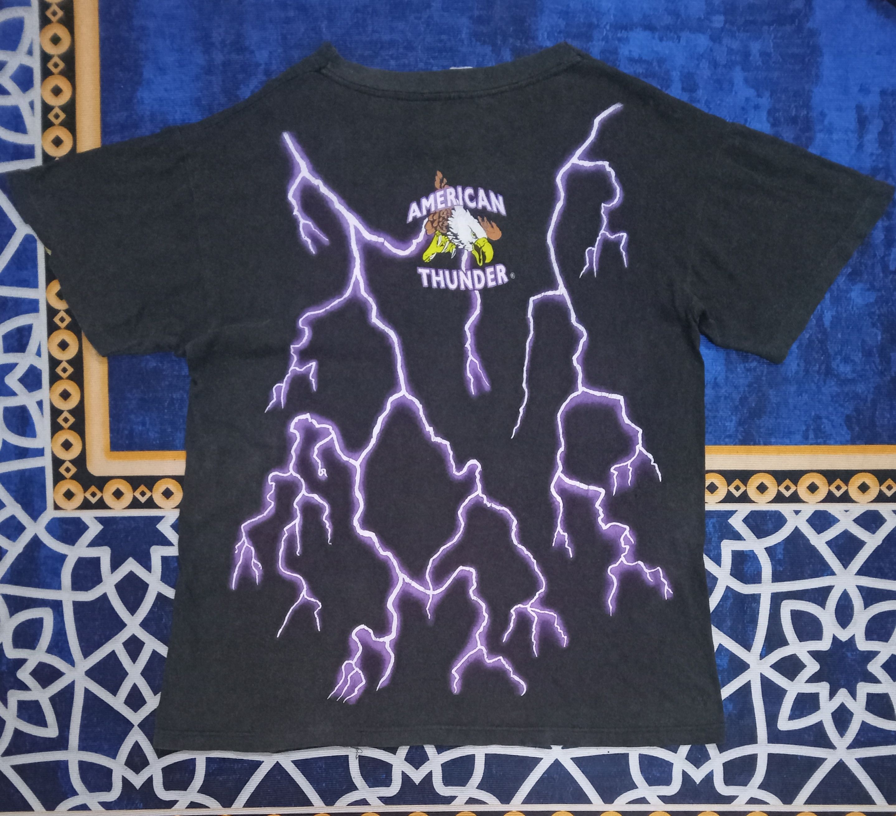 Harley Davidson Harley Davidson American Thunder Vintage Distressed T Shirt Size US XL / EU 56 / 4 - 2 Thumbnail