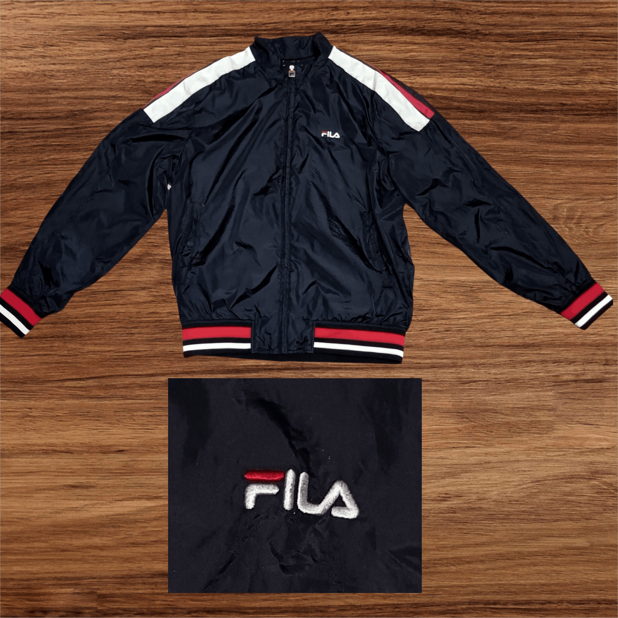 Fila Vintage Fila Windbreaker Jacket Size US L / EU 52-54 / 3 - 3 Thumbnail