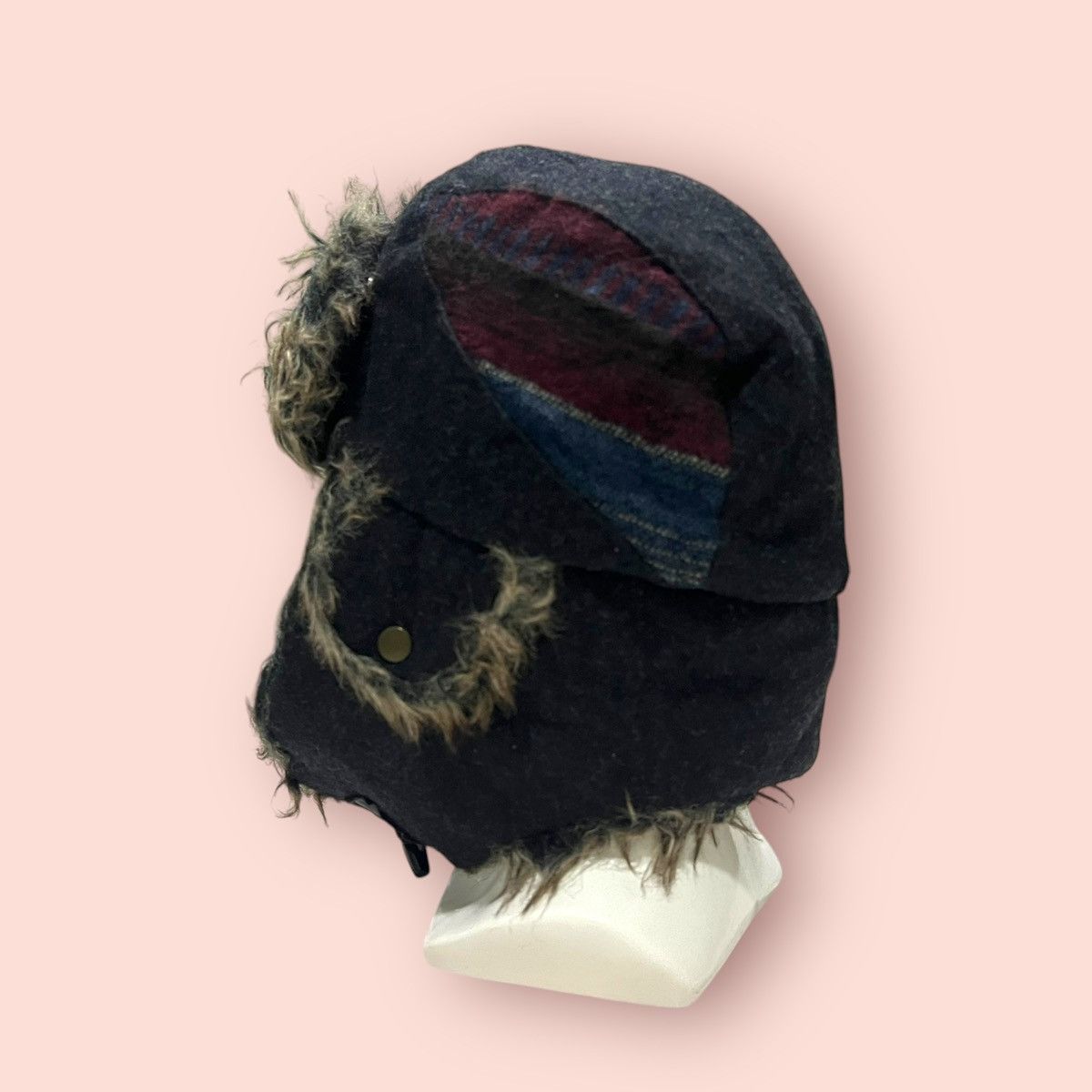 If Six Was Nine × Japanese Brand VINTAGE FAUX FUR TRAPPER HAT ALT BEANIE Size ONE SIZE - 16 Thumbnail