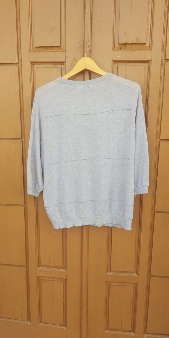 Brunello Cucinelli Brunello cucinelli grey medium stripe tops Size M / US 6-8 / IT 42-44 - 8 Thumbnail