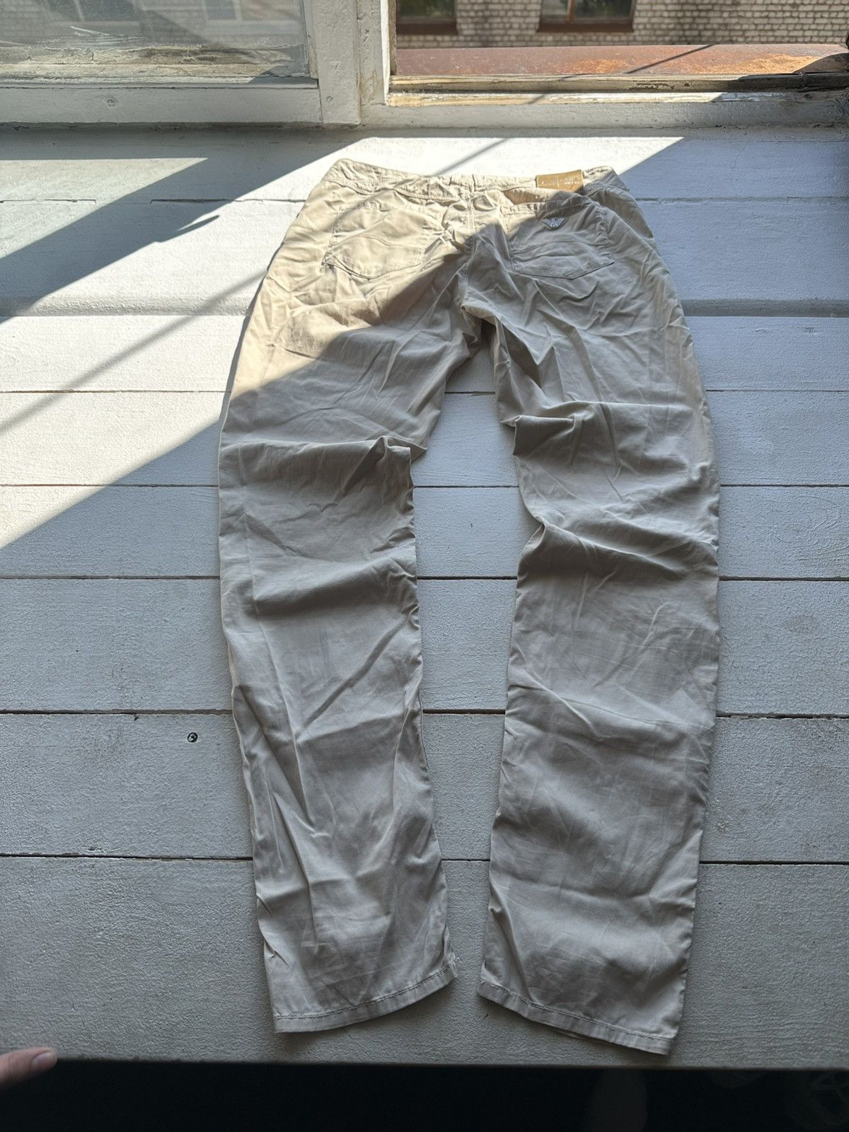 Armani 🚨 Armani Regular LUXURY OLD MONEY relax BEIGE Womens Size 29" - 1 Thumbnail