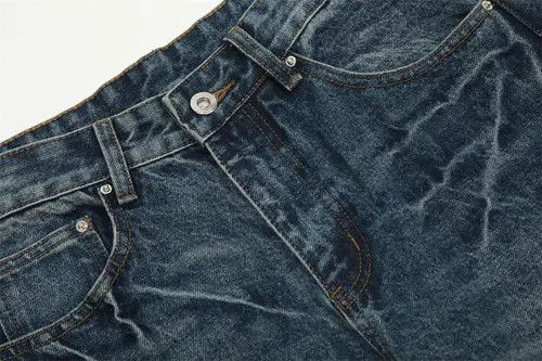 Japanese Brand × Jean Pants Punk washed distressed loose casual flared jeans Size US 34 / EU 50 - 4 Thumbnail