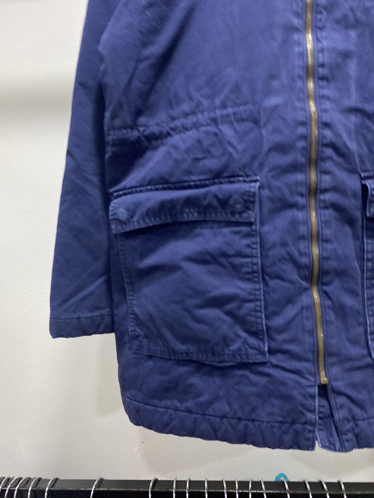 Vintage Vintage Blue Army Parka Hooded Size US M / EU 48-50 / 2 - 3 Thumbnail