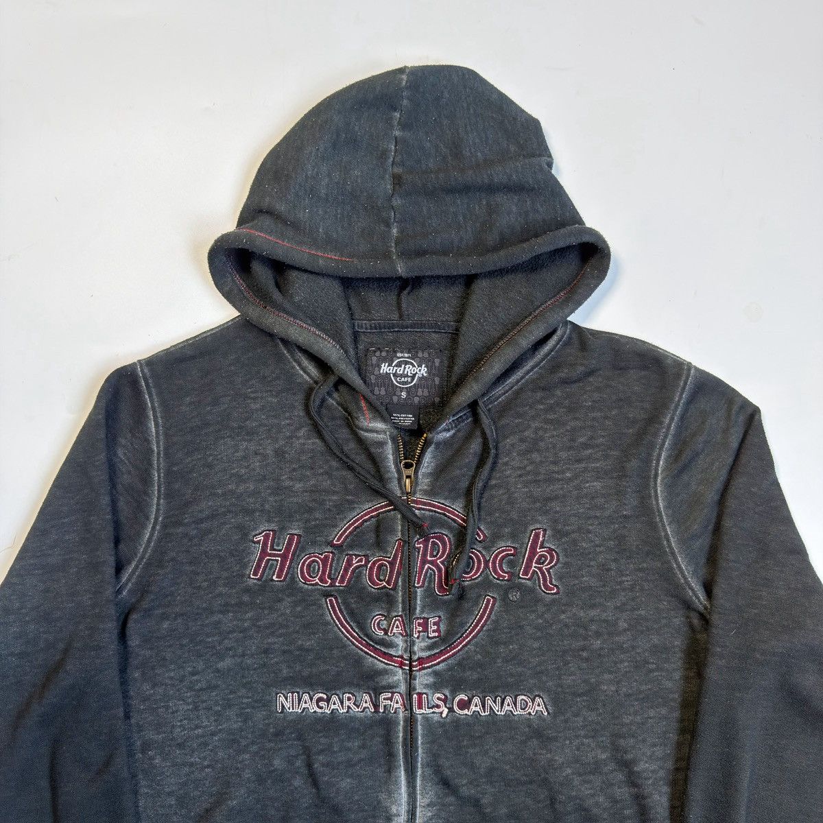 Hard Rock Cafe Hard Rock Double Burnout Zip Hoodie Size US S / EU 44-46 / 1 - 2 Thumbnail