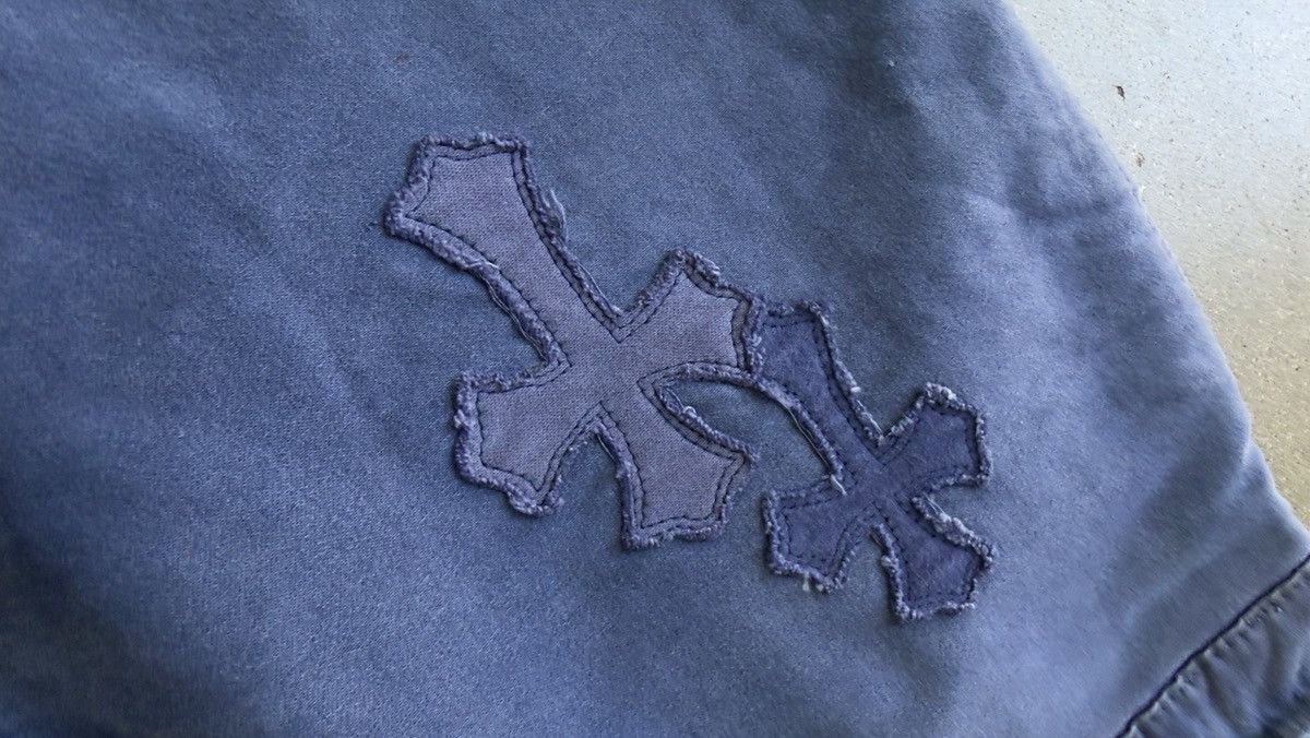 Chrome Hearts RARE!ChromeHearts Blue Cross Patch Vintage French Work Pants Size US 36 / EU 52 - 3 Thumbnail