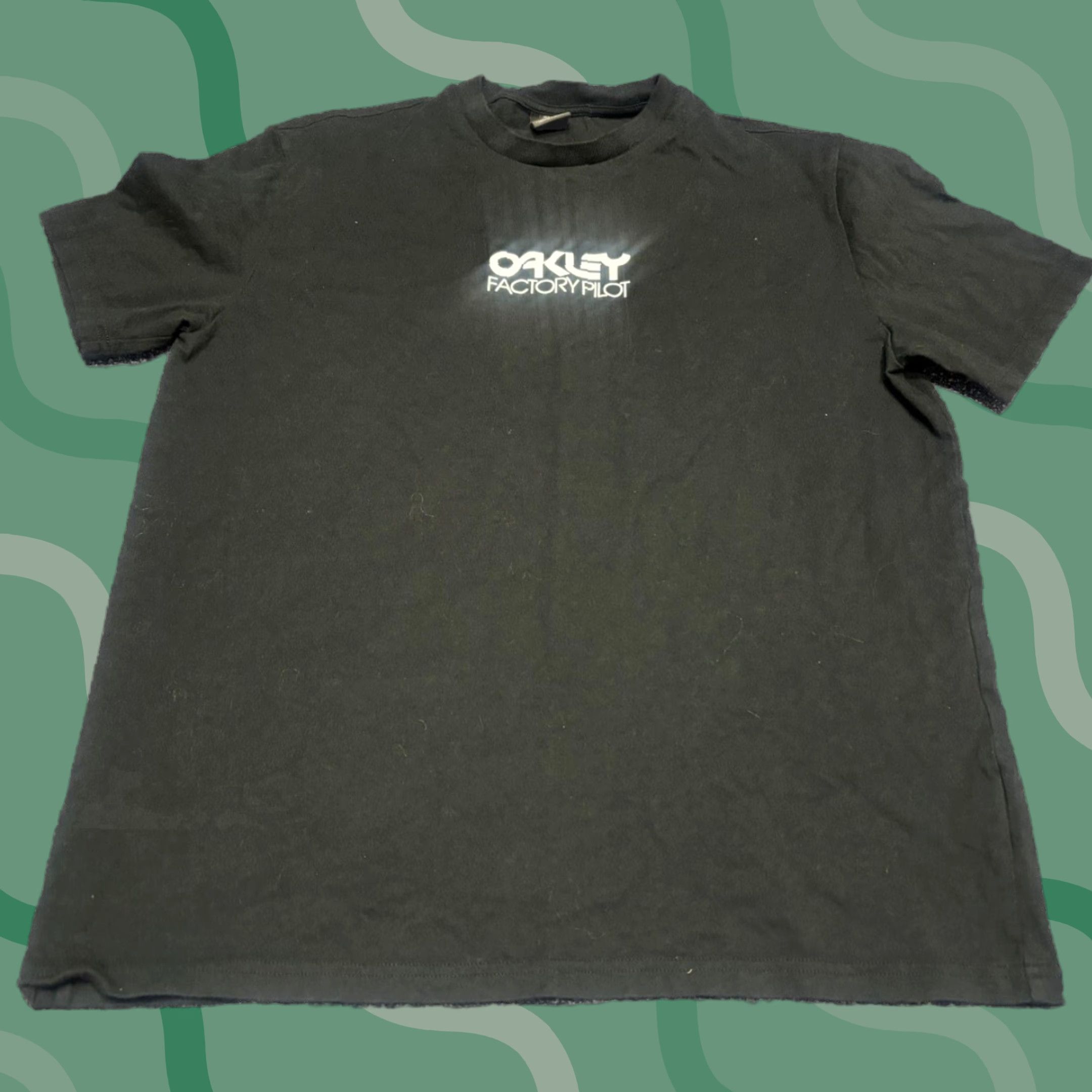 Oakley Oakley Shirt Mens M Black Factory Pilot Short Sleeve T-Shirt Cotton Crew Neck Regular Size US M / EU 48-50 / 2 - 1 Thumbnail