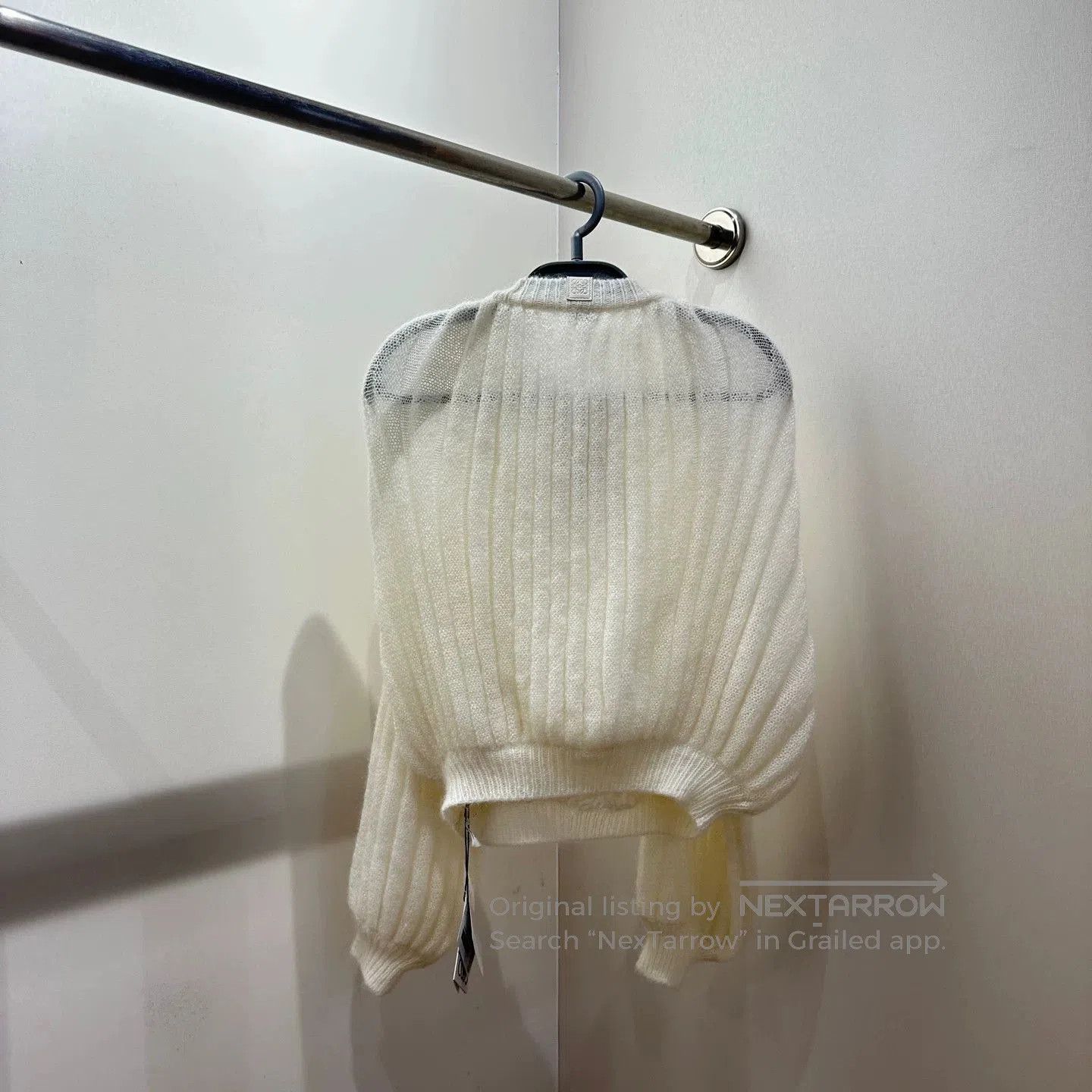 Loewe Loewe Milk White Mohair Lantern Sleeve Sweater. Size XS / US 0-2 / IT 36-38 - 2 Thumbnail