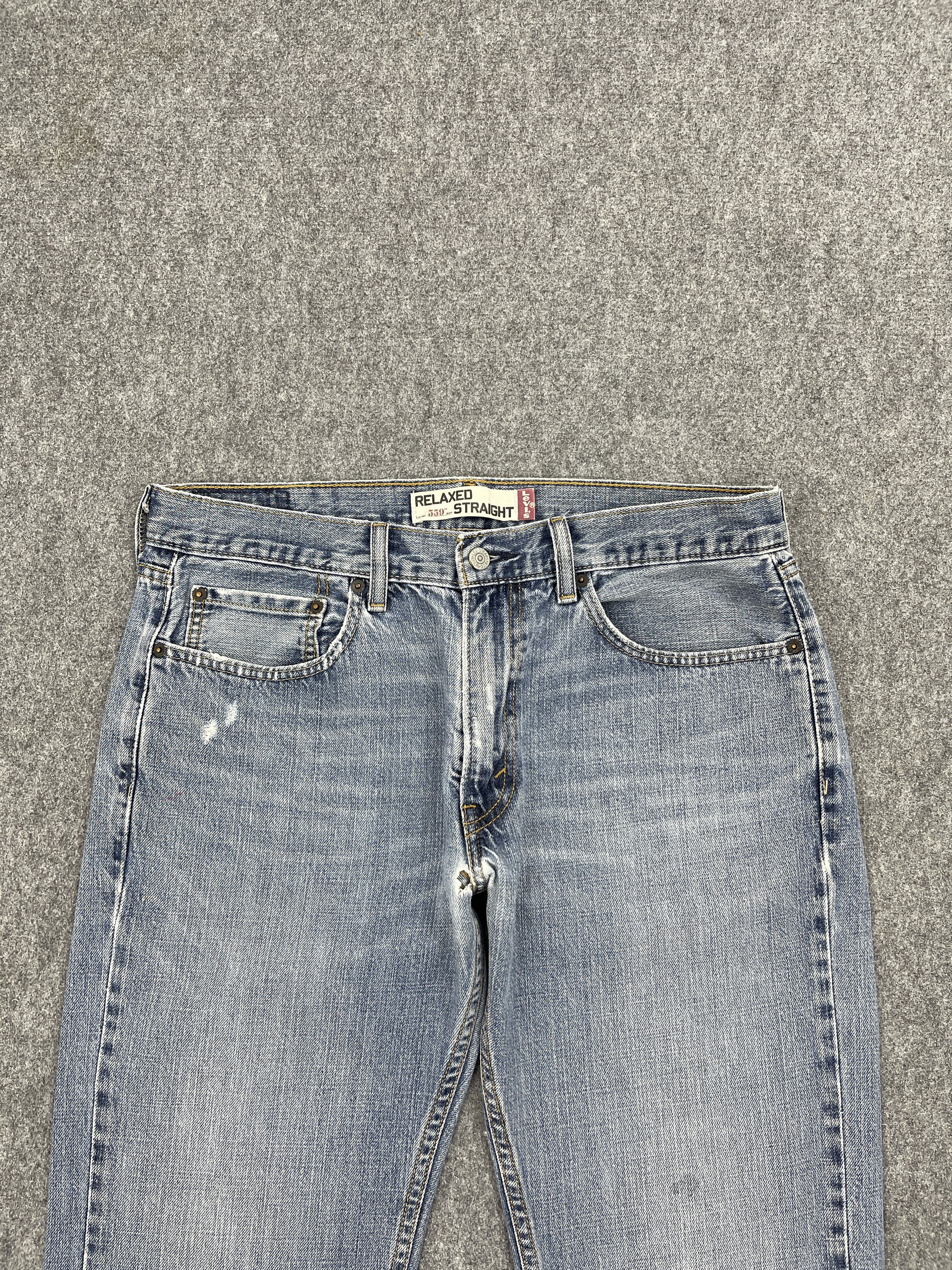 Levi's × Vintage Light Washed Vintage Levis 559 Jeans DP2505 Size US 33 - 2 Thumbnail