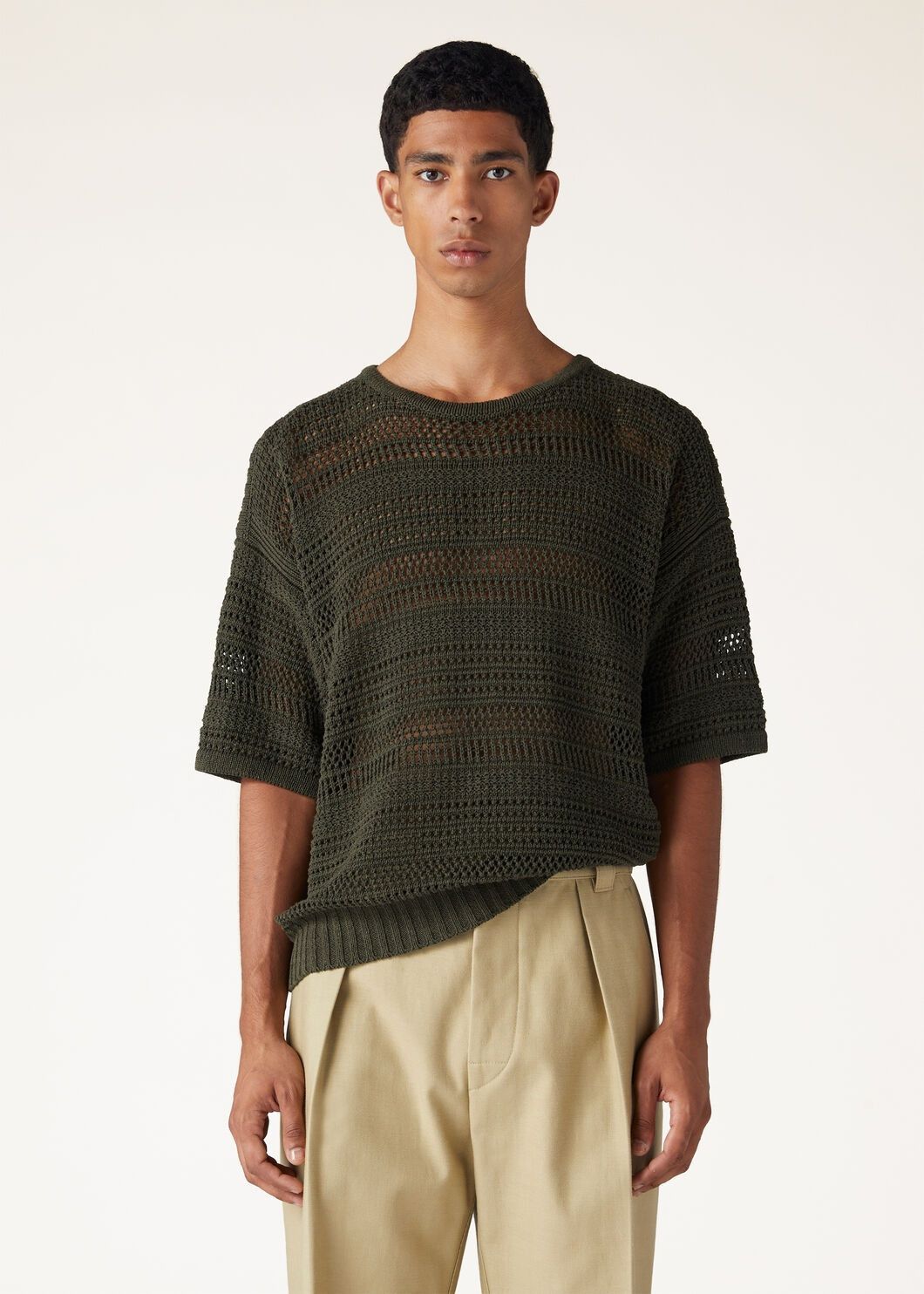 Loro Piana o1w1db10125 FAN9891 Shizen Crewneck Sweater in Dark Green Size US M / EU 48-50 / 2 - 2 Thumbnail