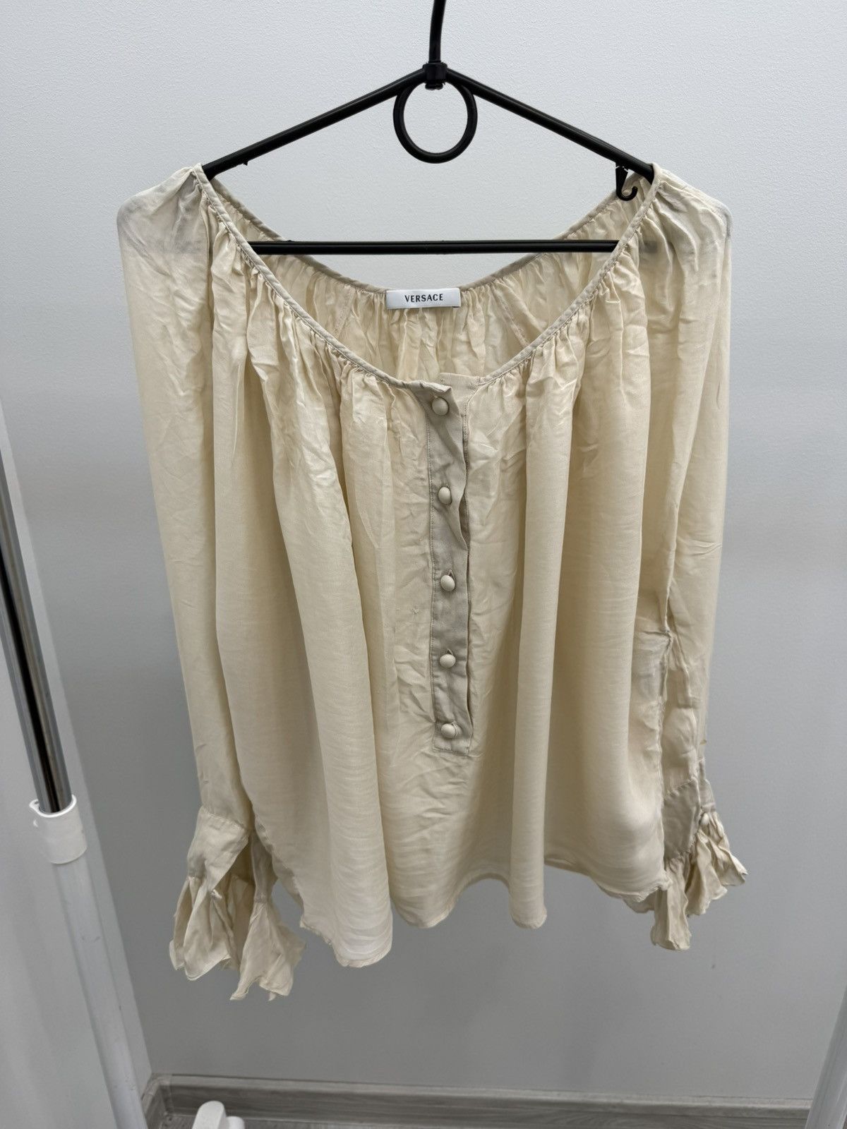Versace Versace Silk Buttons Blouse Size M / US 6-8 / IT 42-44 - 1 Thumbnail