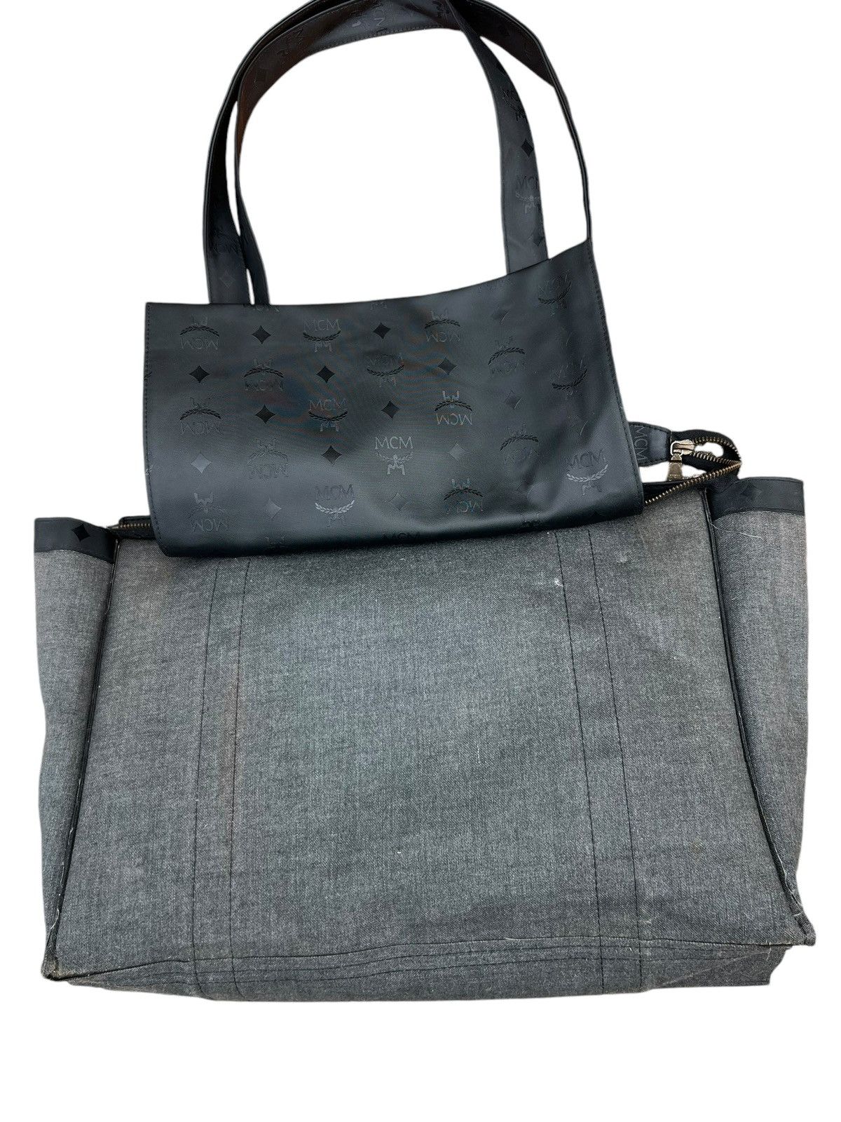 MCM Vintage MCM Handmade Germany Black Monogram Tote Bag Size ONE SIZE - 23 Thumbnail