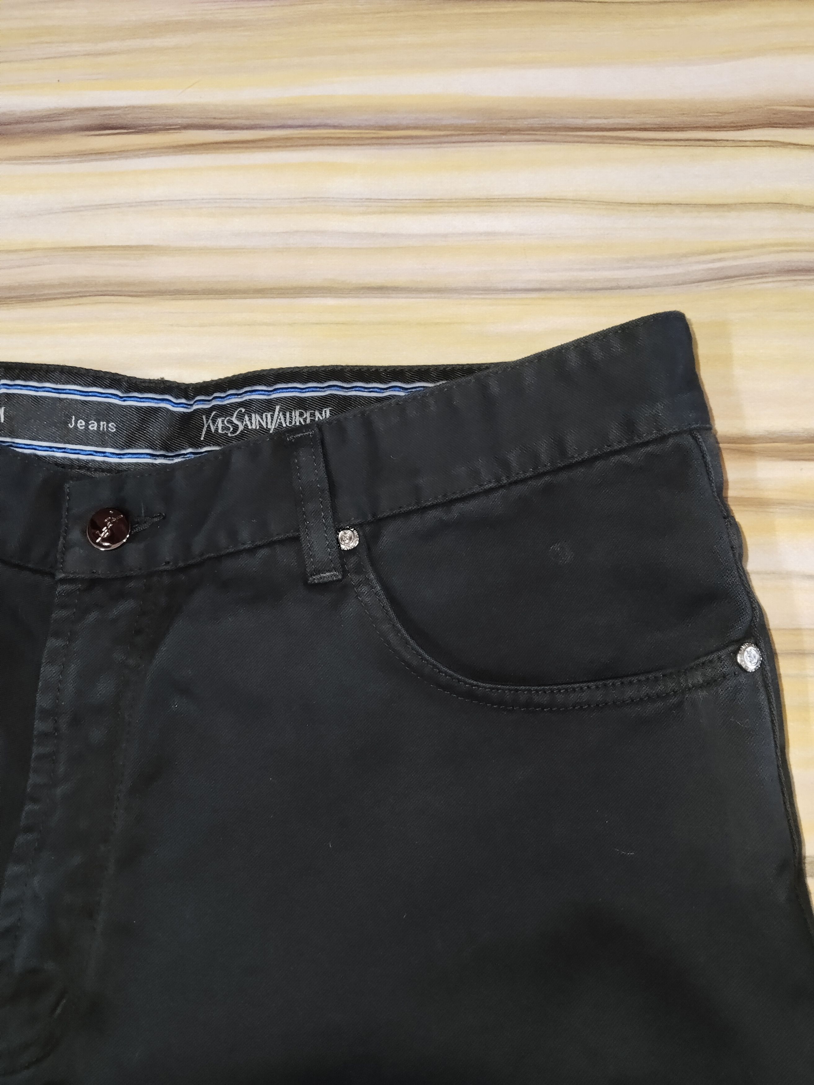 Yves Saint Laurent YVES SAINT LAURENT Black Jeans Size US 34 / EU 50 - 4 Thumbnail