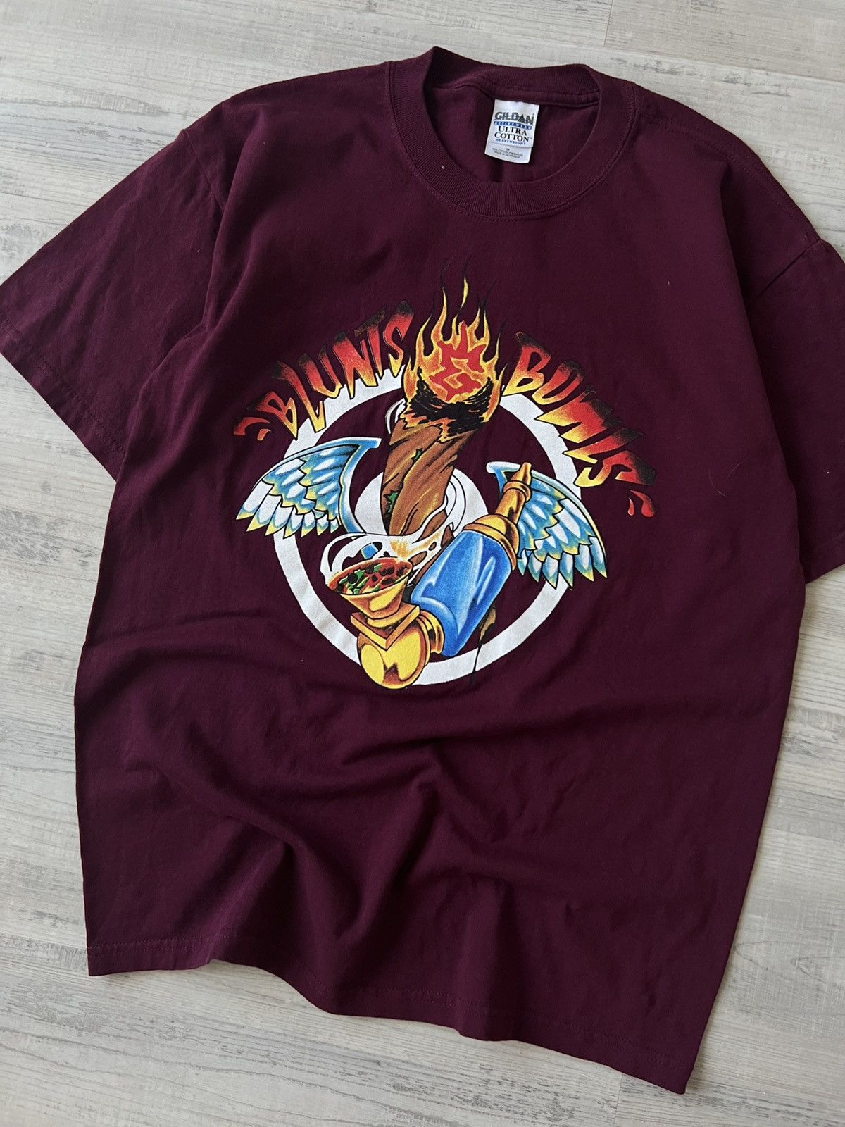 Vintage Vintage 90’s Weed Blunt Promo T Shirt Size US M / EU 48-50 / 2 - 1 Preview