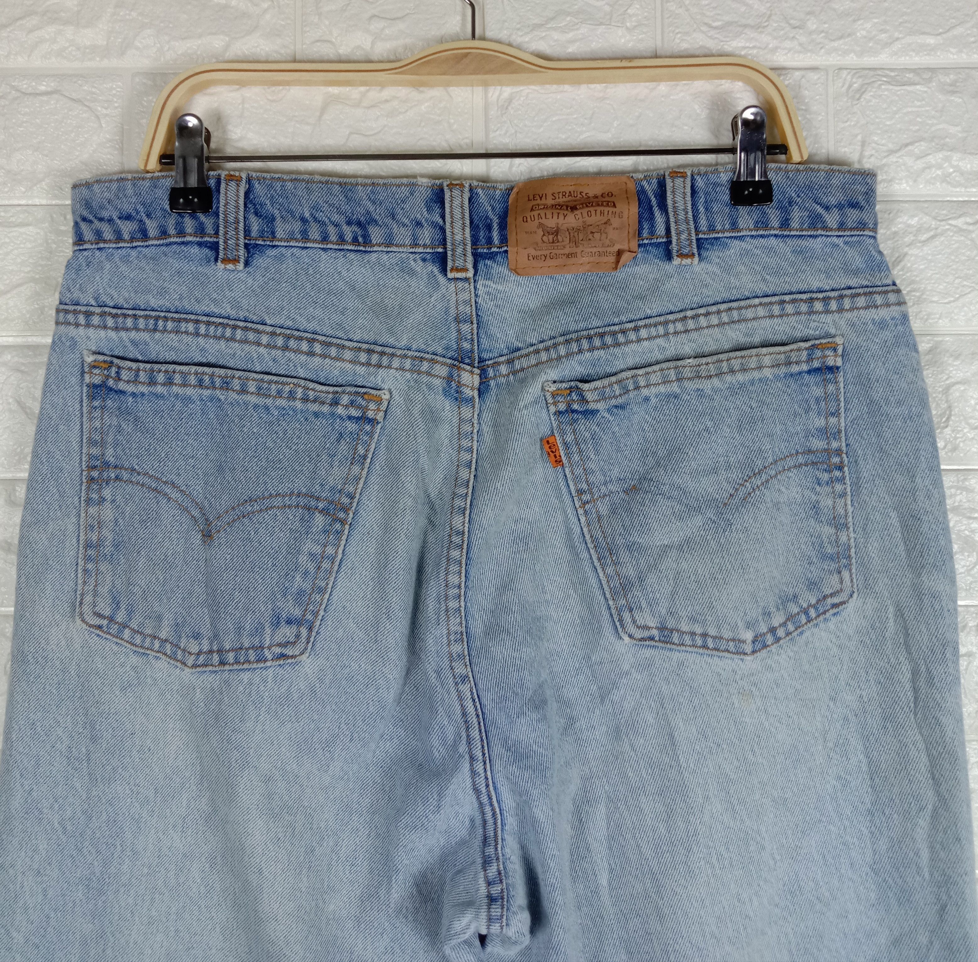 Levi's Vintage 90s Levi's 506 Orange Tab Jeans Light Wash Denim Size US 36 / EU 52 - 6 Thumbnail