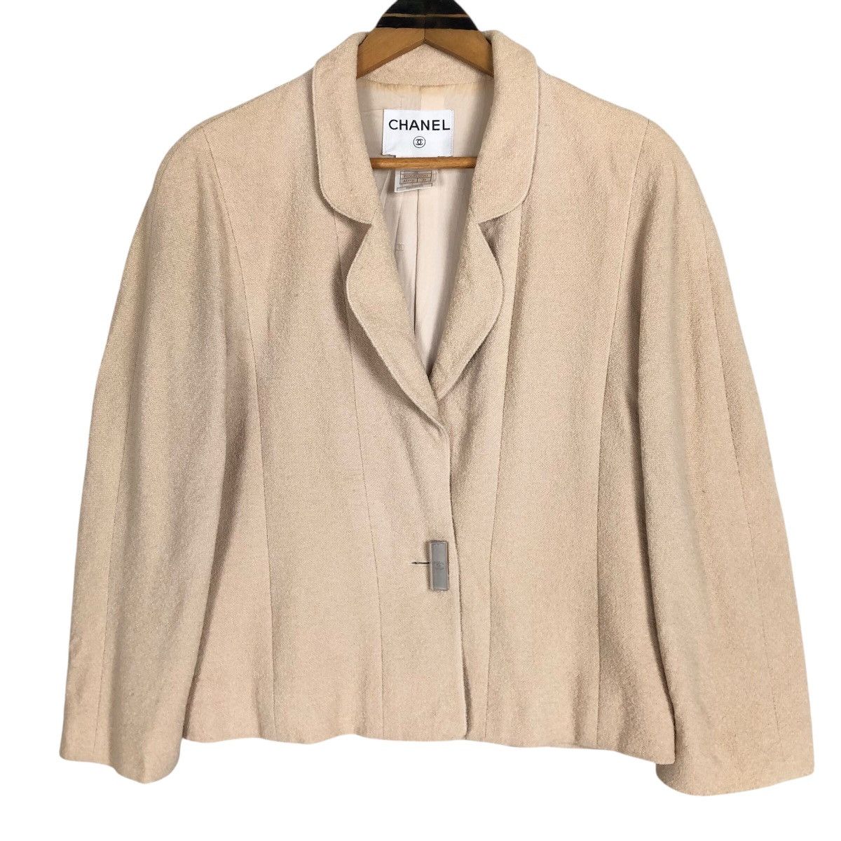 Chanel Vintage Chanel S/S1999 Single Breasted Laine Wool Coat Size S / US 4 / IT 40 - 6 Thumbnail