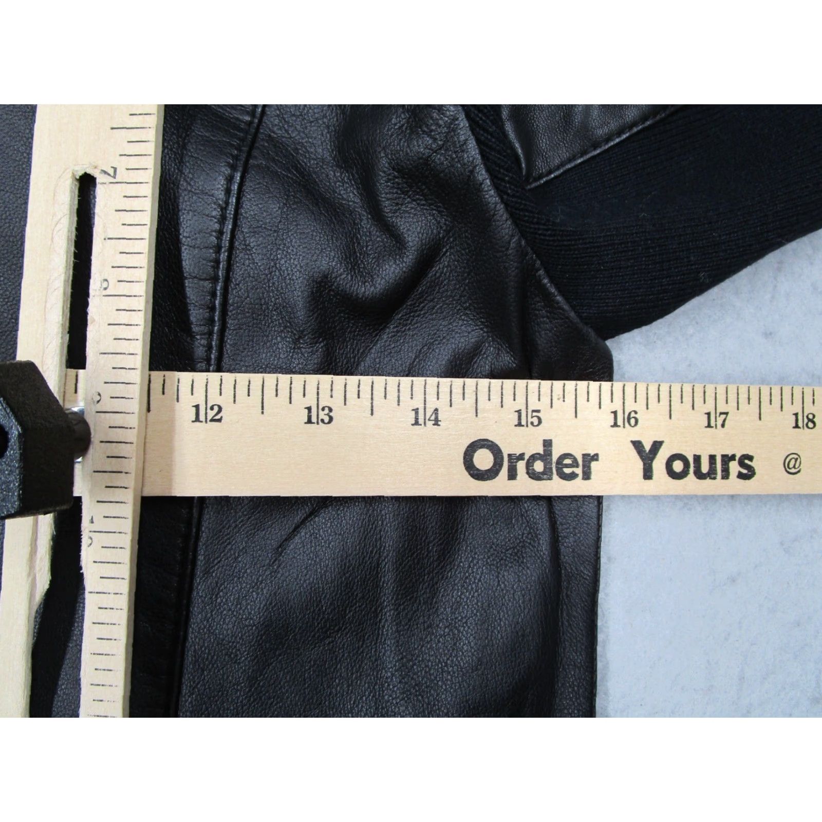 Vintage Trouve Jacket Women Extra Small Brown Leather Full Zip Bomber Sleeves Zip Size XS / US 0-2 / IT 36-38 - 7 Thumbnail