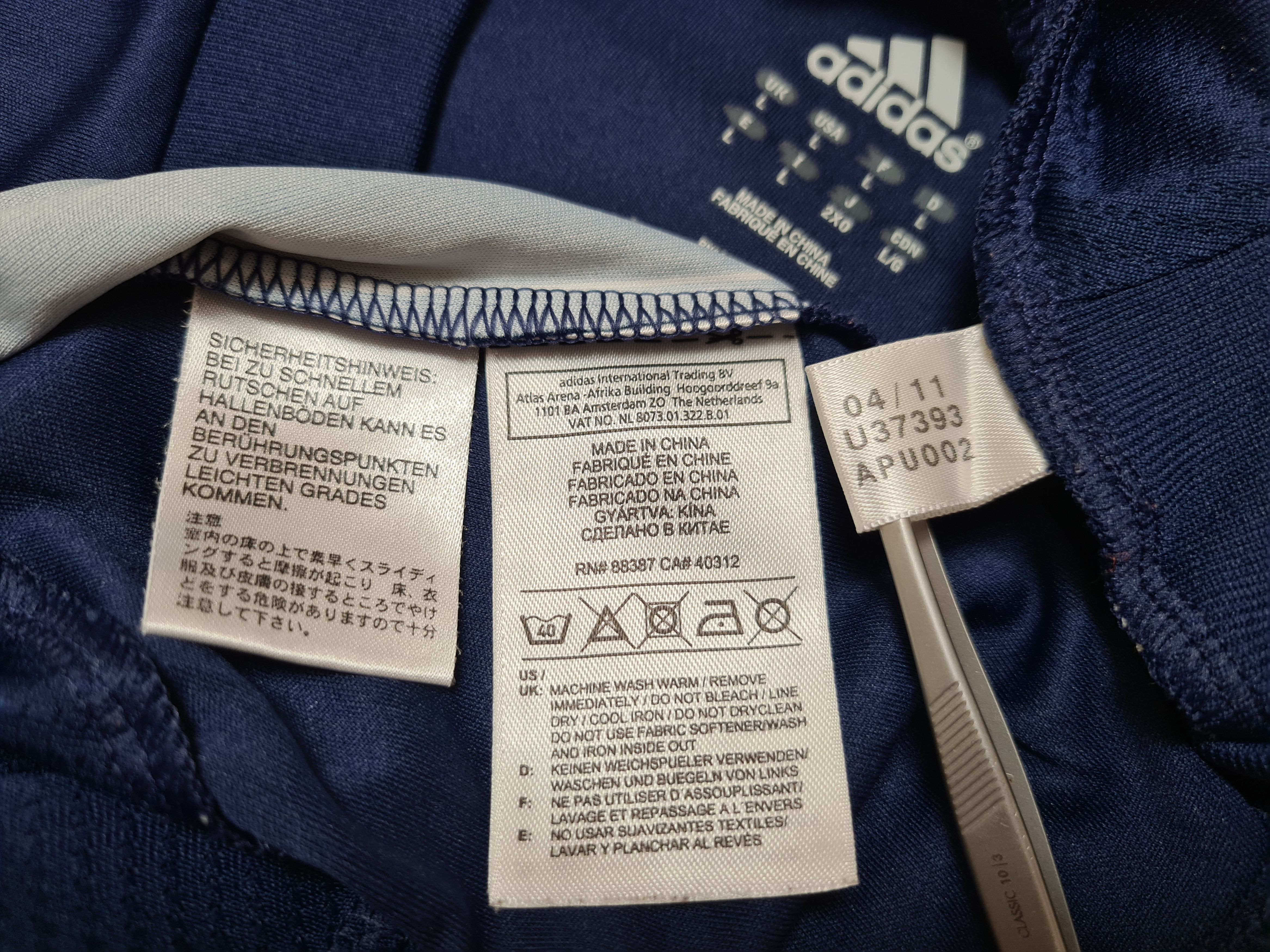 Adidas LUZERN 2011 2012 HOME MATCH WORN FOOTBALL SOCCER JERSEY Size US L / EU 52-54 / 3 - 12 Thumbnail