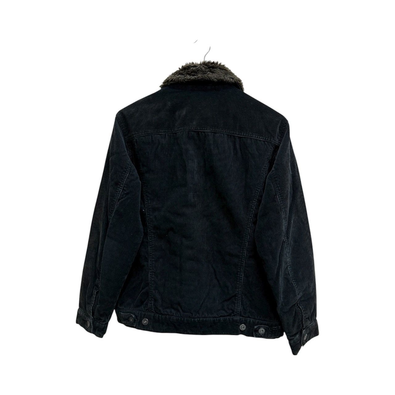 UNIQLO FAUX FUR DONUT BUTTON CUDROY JACKET