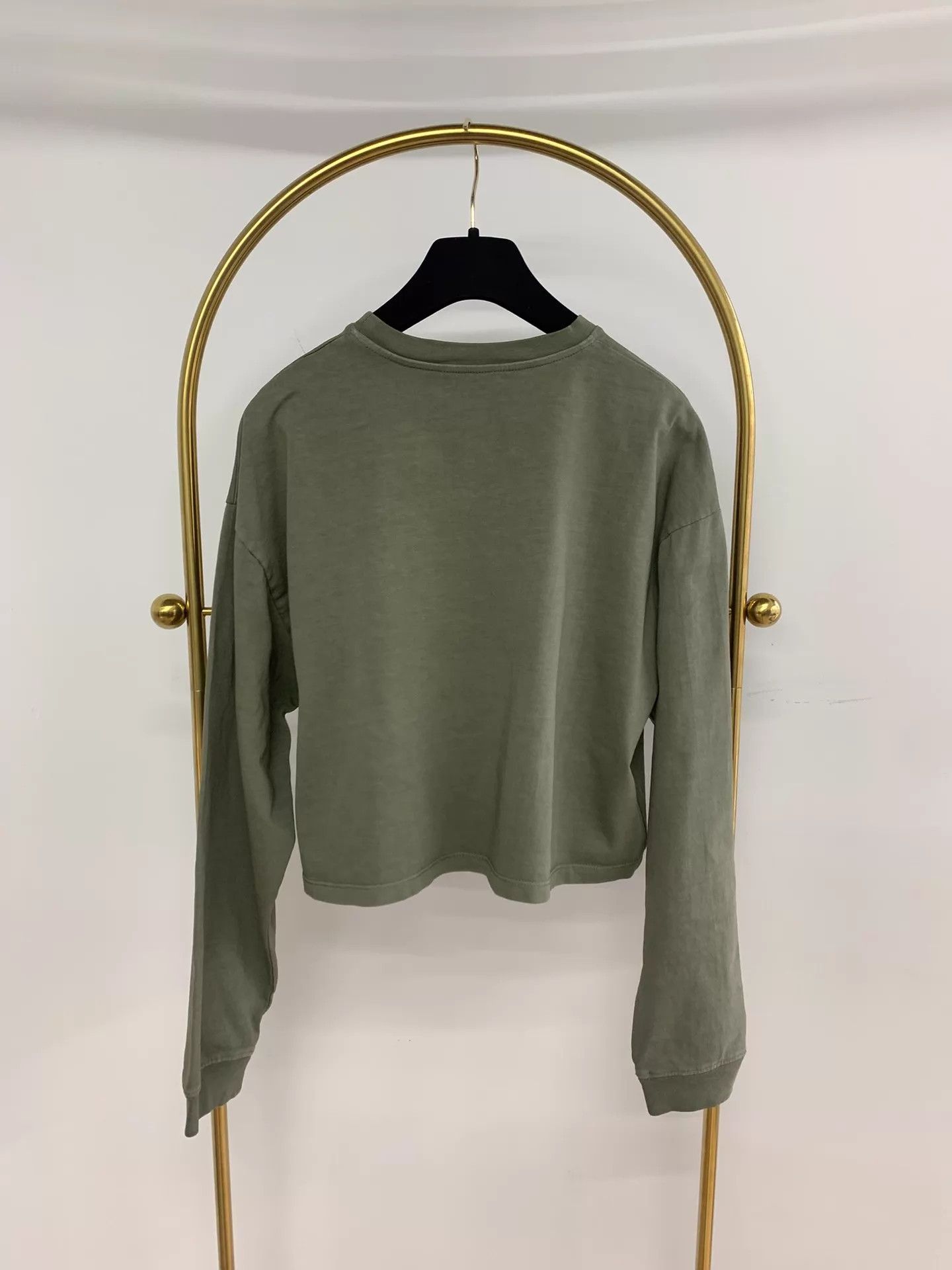 Miu Miu MIU MIU Green Logo Long Sleeve Top Size S New Size S / US 4 / IT 40 - 3 Thumbnail