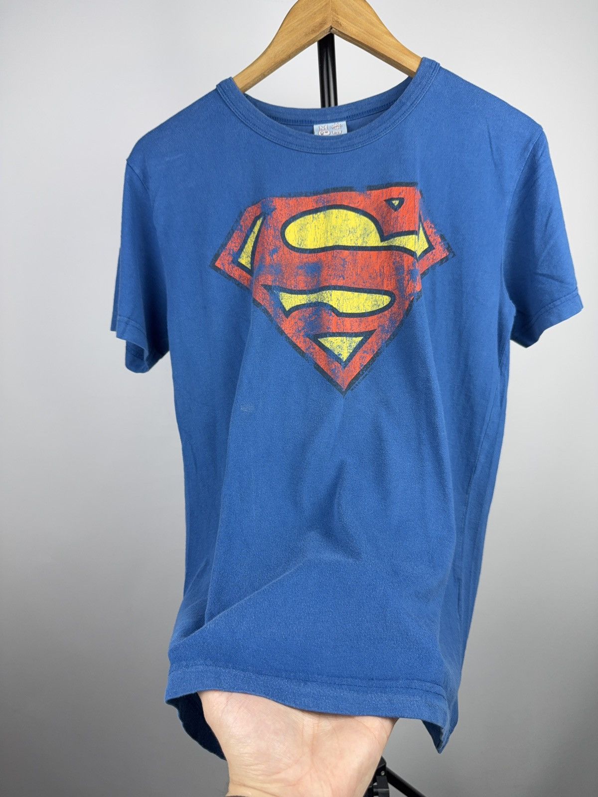 DC Comics Vintage 2009 DC Comics Superman Logo Vintage Blue T-Shirt Size US M / EU 48-50 / 2 - 4 Thumbnail