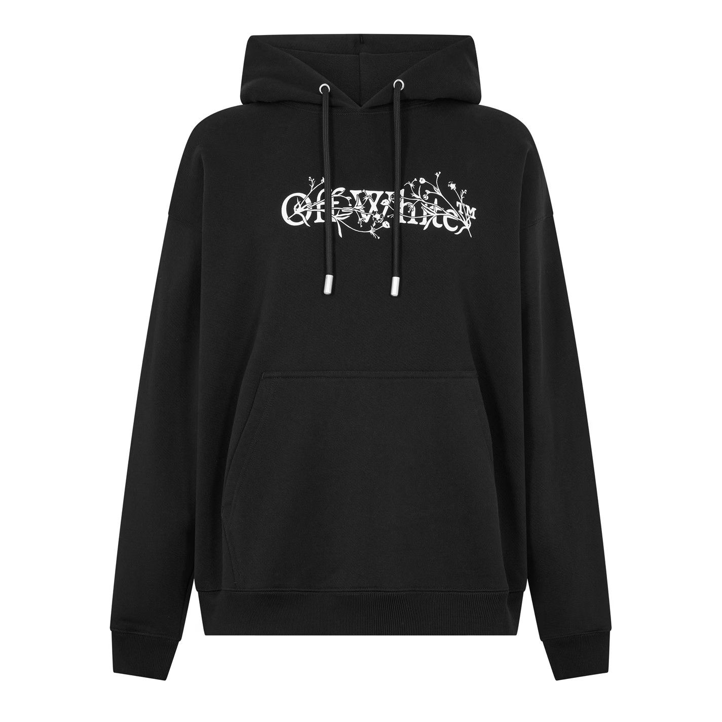 Off-White o1g2r1mq0226 Bookish Pull Over Hoodie In Black Size US M / EU 48-50 / 2 - 1 Thumbnail