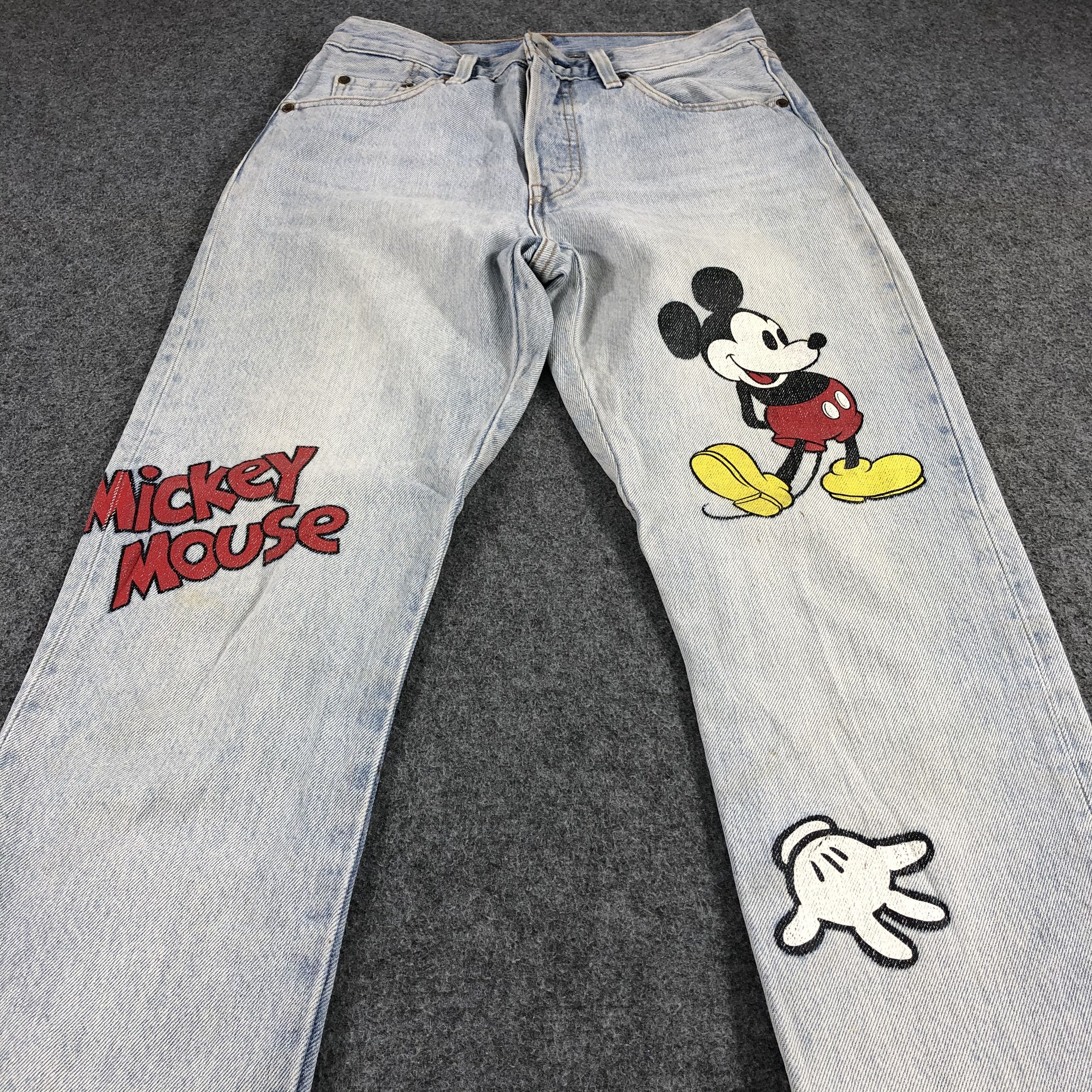 Levi's Levis 501 x Mickey Mouse Jeans-JM1436 Size US 28 / EU 44 - 3 Thumbnail