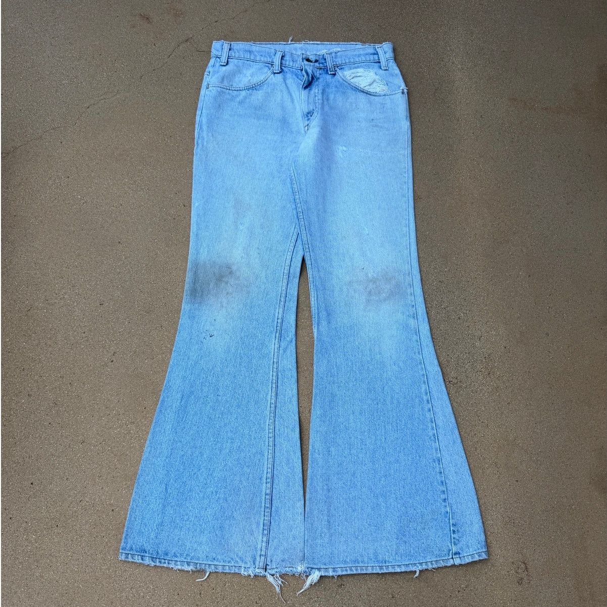 Levi's Vtg 80's Levi's 684 Orange Tab Bellbottom Flare Jeans 31x32 Size US 30 / EU 46 - 1 Thumbnail