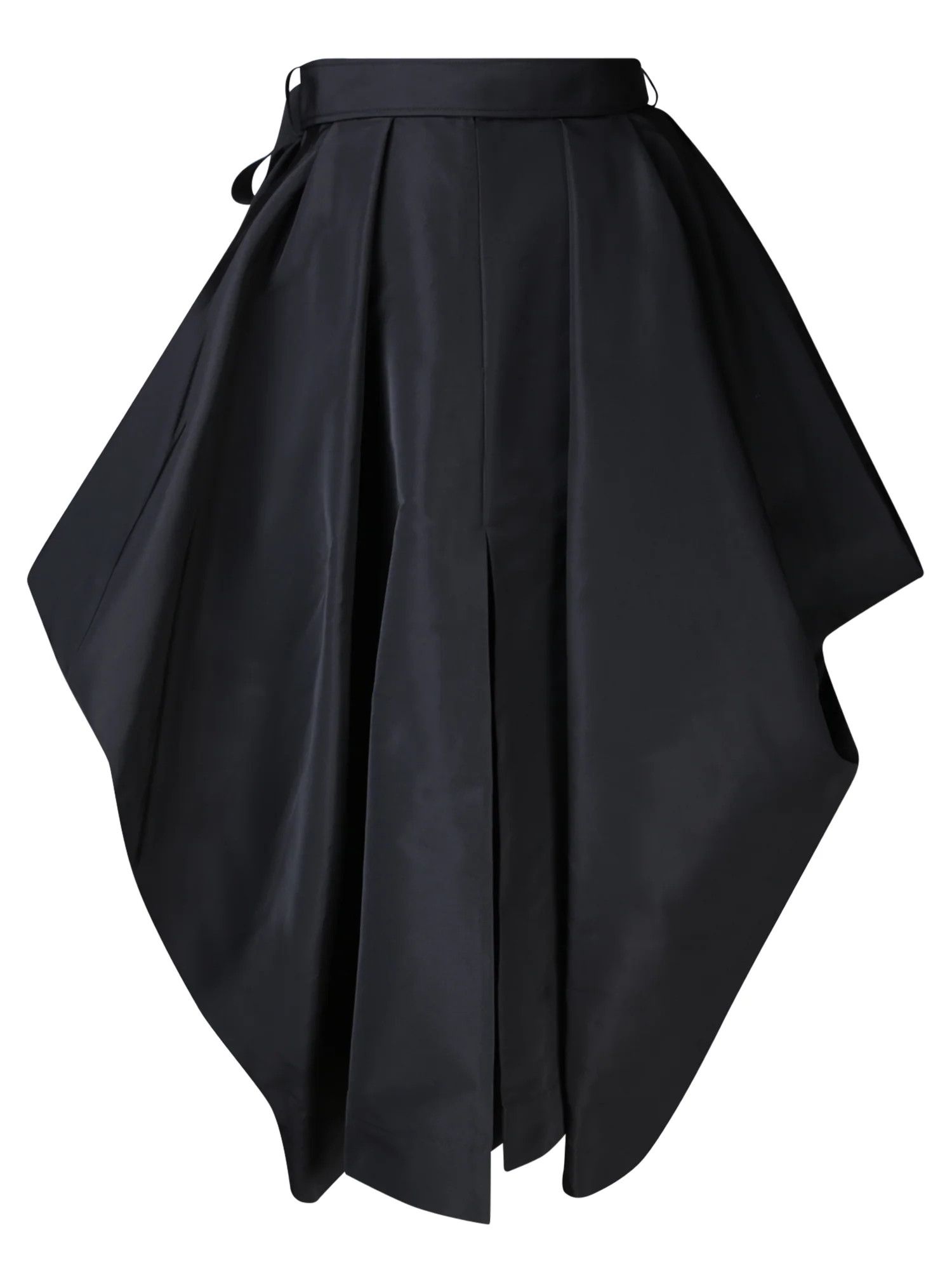 Alexander McQueen o1s22i1n1024 Polyfaille Peg-Top Skirt in Black Size 28" / US 6 / IT 42 - 2 Thumbnail