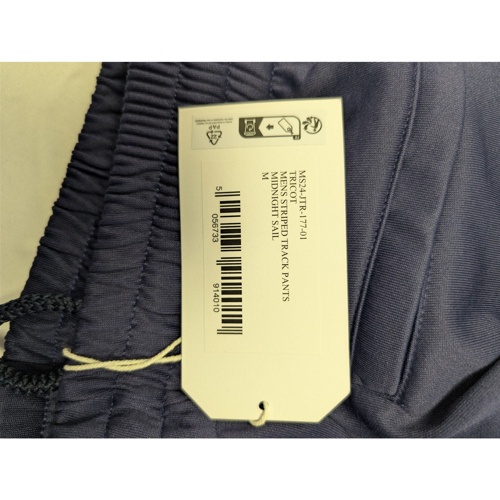 Casablanca o1rshd1 Men's Striped Track Pants Tricot in Midnight sail Size US 32 / EU 48 - 22 Thumbnail
