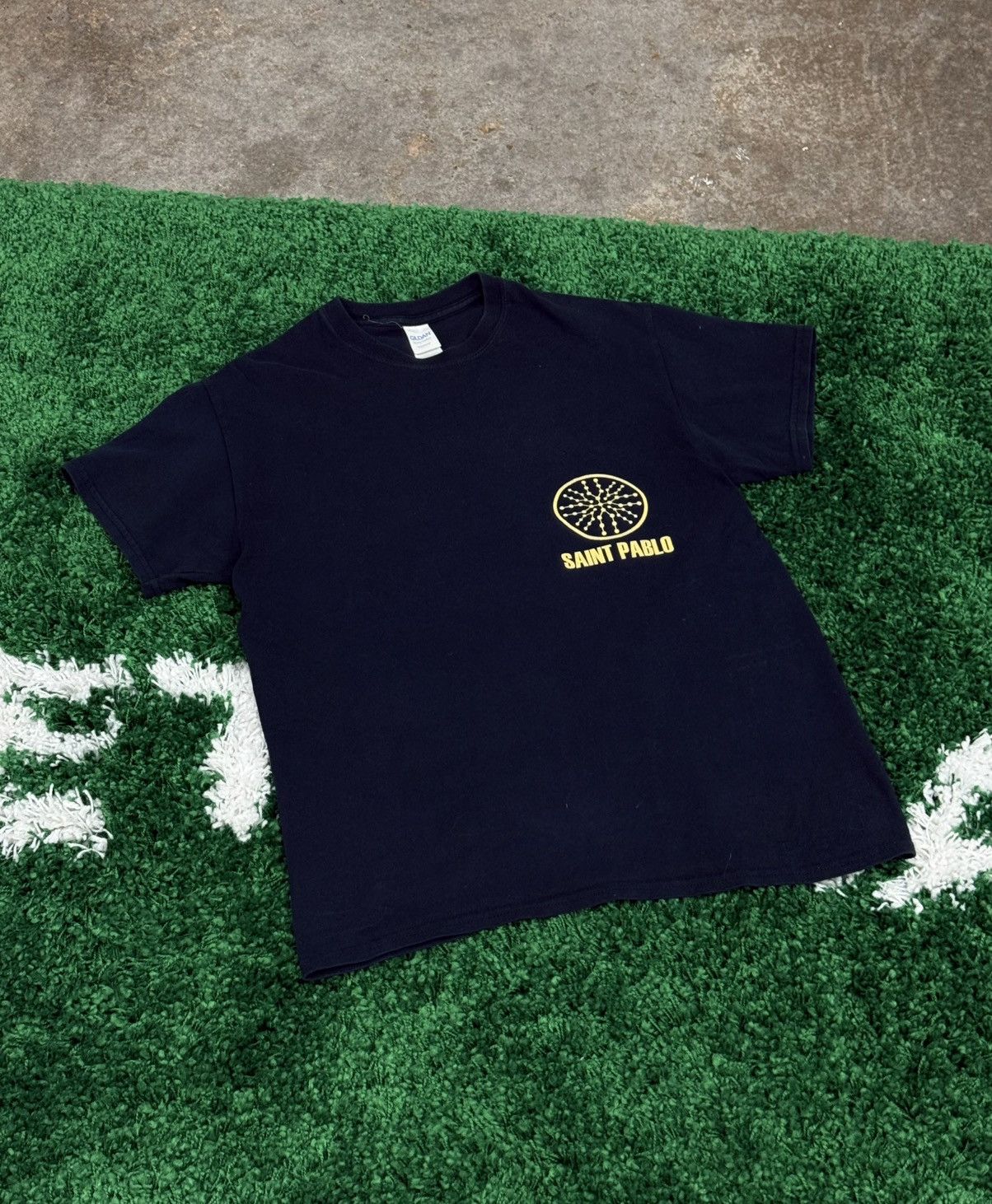 Kanye West Saint Pablo Kanye West Navy Logo Tee Medium M Size US M / EU 48-50 / 2 - 3 Thumbnail