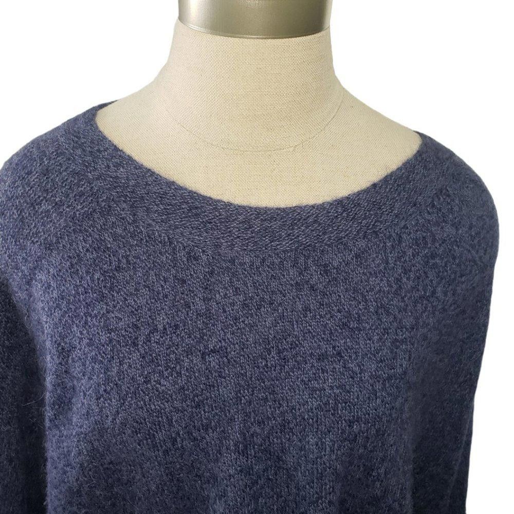 Designer CT788a Peruvian Connection Royal Alpaca Blue Sweater M/L Size M / US 6-8 / IT 42-44 - 2 Thumbnail