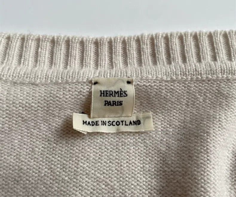 Hermes Hermes Beige Cashmere Long-Sleeve Dress Size XXS / US 00 / IT 34 - 5 Thumbnail