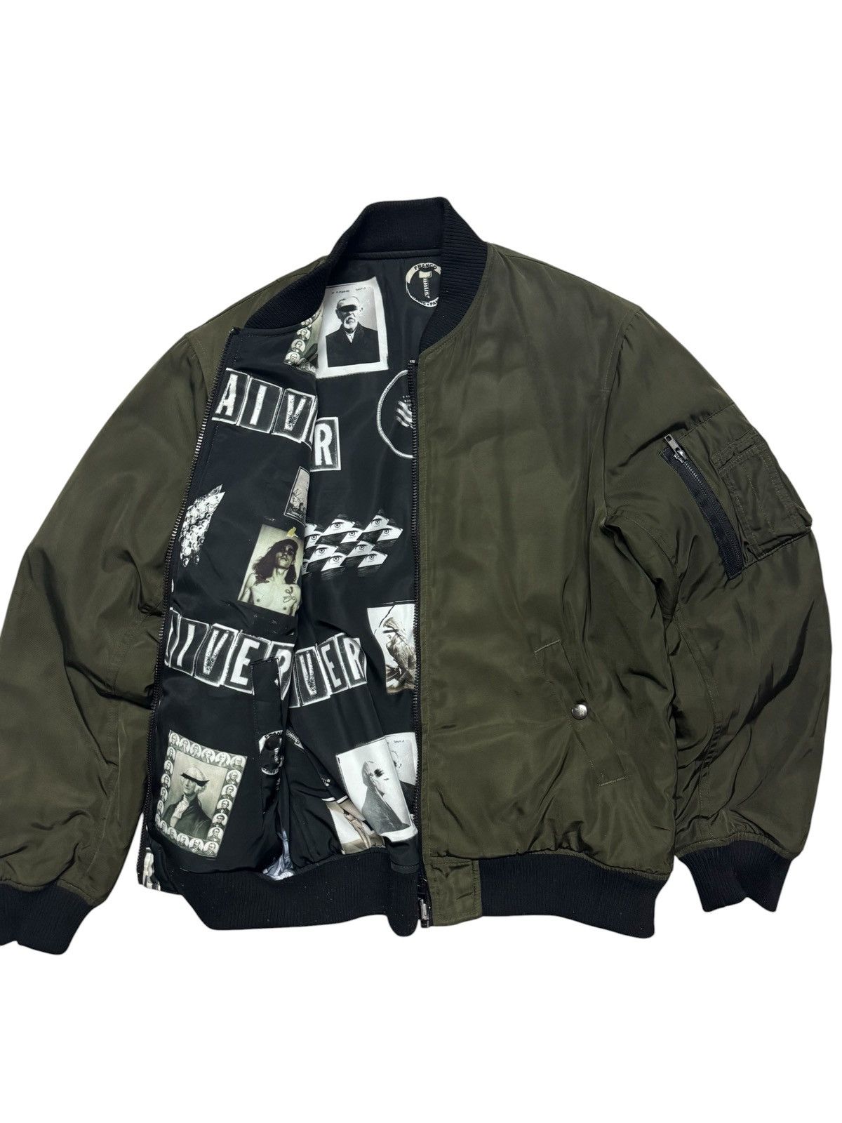 Vintage RAF SIMONS STYLE REVERSIBLE BOMBERS JACKET BY CASPER JOHN Size US M / EU 48-50 / 2 - 2 Thumbnail