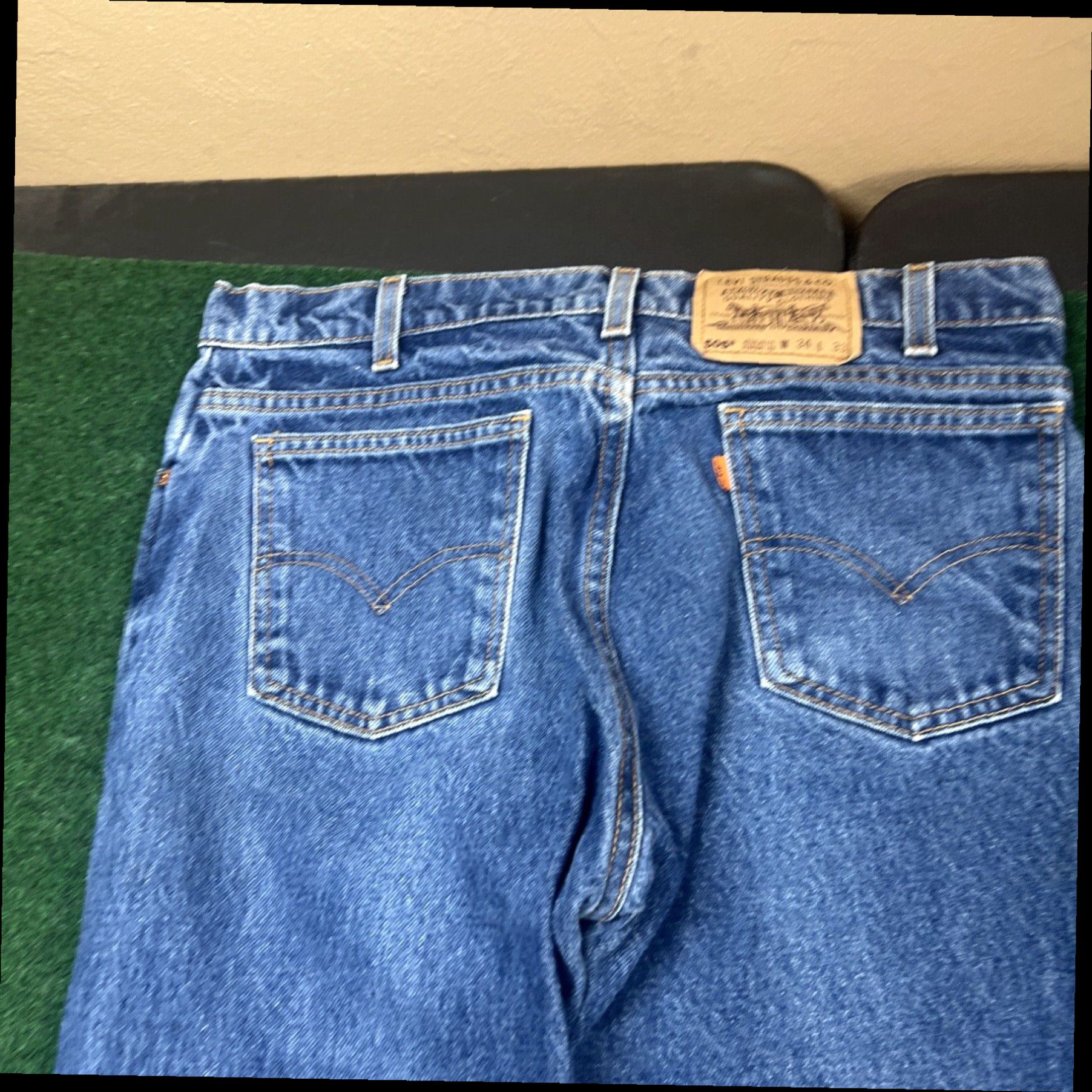 Levi's Vintage 1996 LEVIS 505 Orange-Tab Jeans 33x31 (Tag 34x33) Faded See Photos Size US 33 - 5 Thumbnail