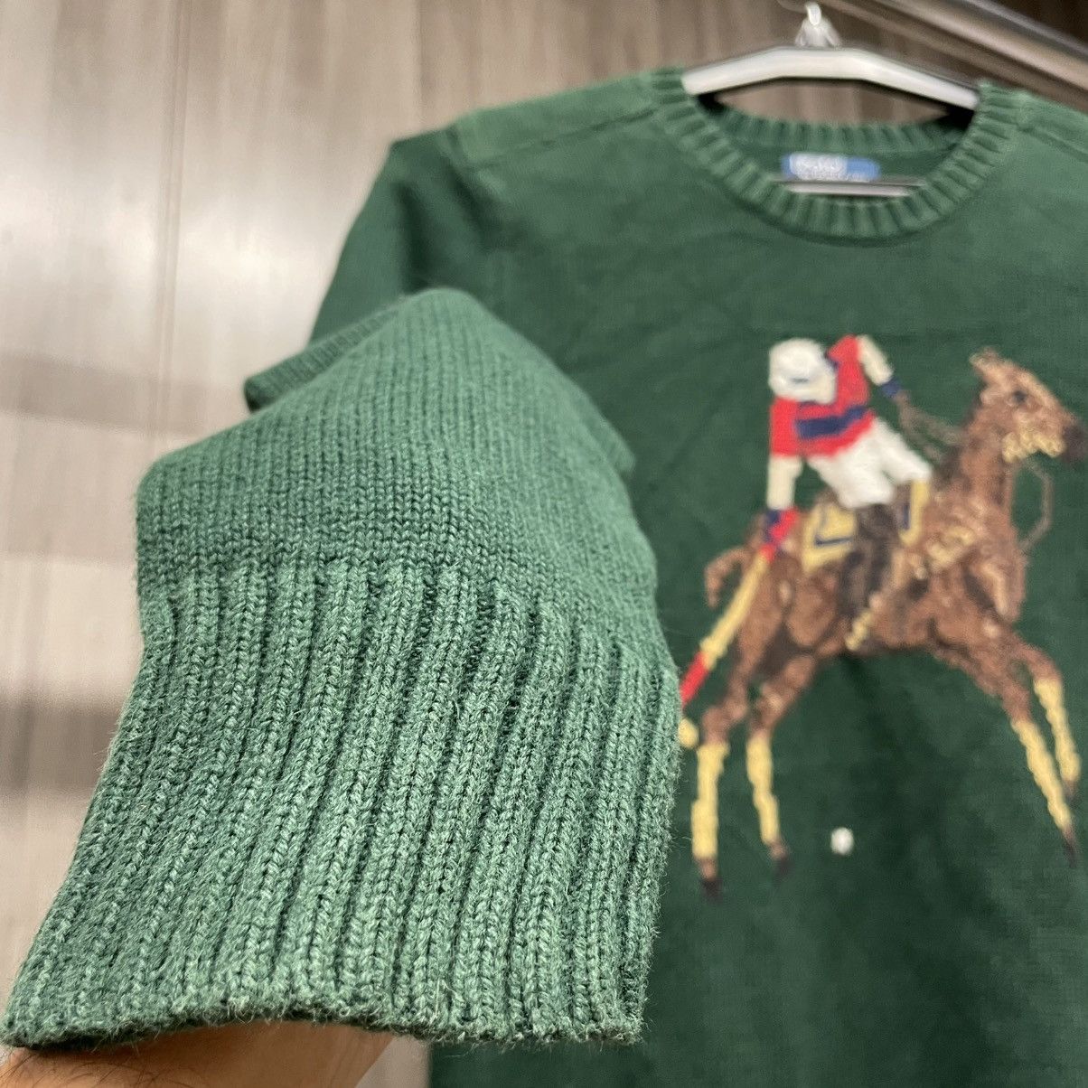 Ralph Lauren Polo Ralph Lauren Polo Player Intarsia Knit Sweater💥 Size US S / EU 44-46 / 1 - 4 Thumbnail