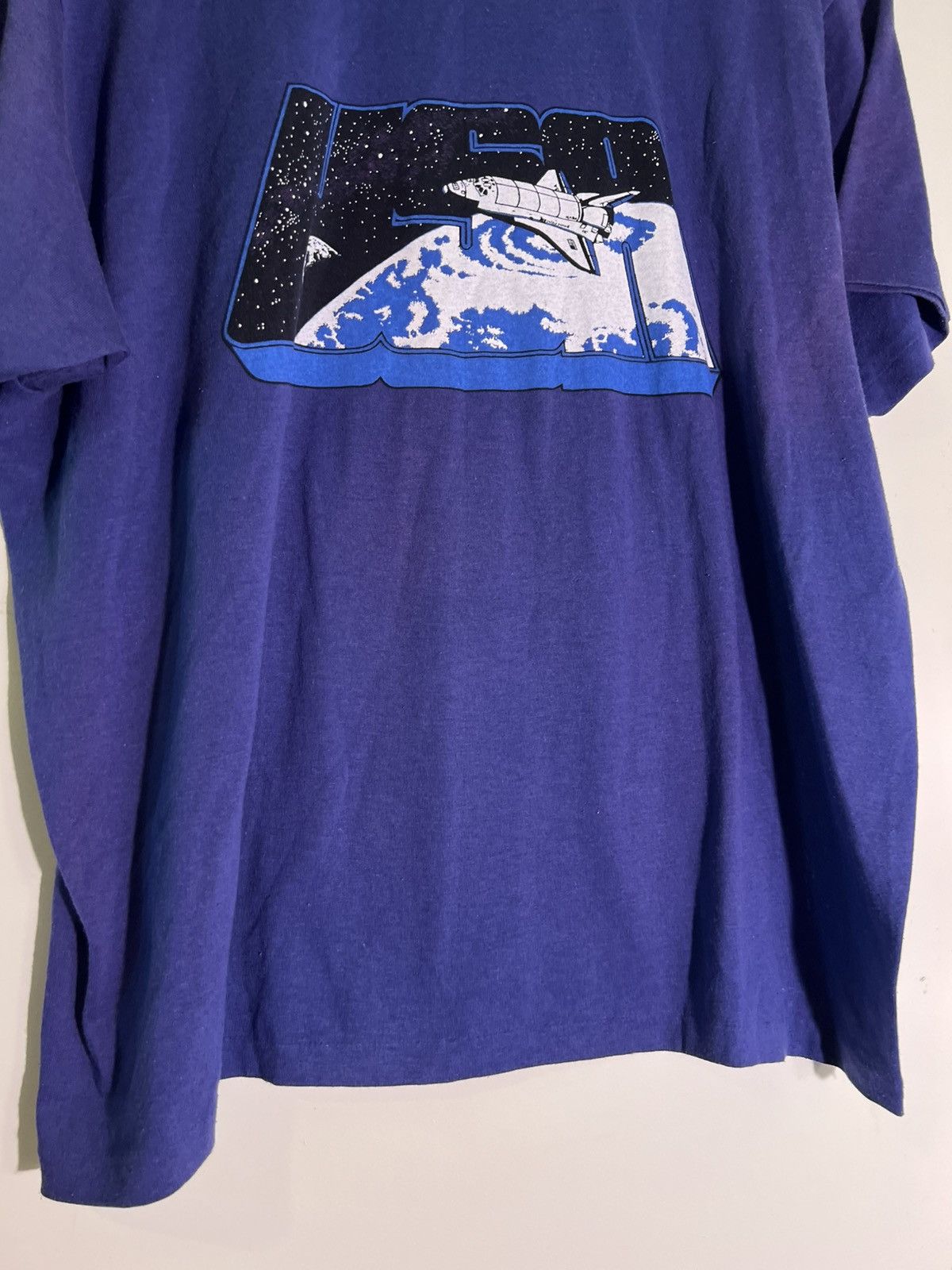 Vintage 70’s 80’s VTG Vintage Kennedy Space Center USA Retro T Shirt Size US XL / EU 56 / 4 - 4 Thumbnail