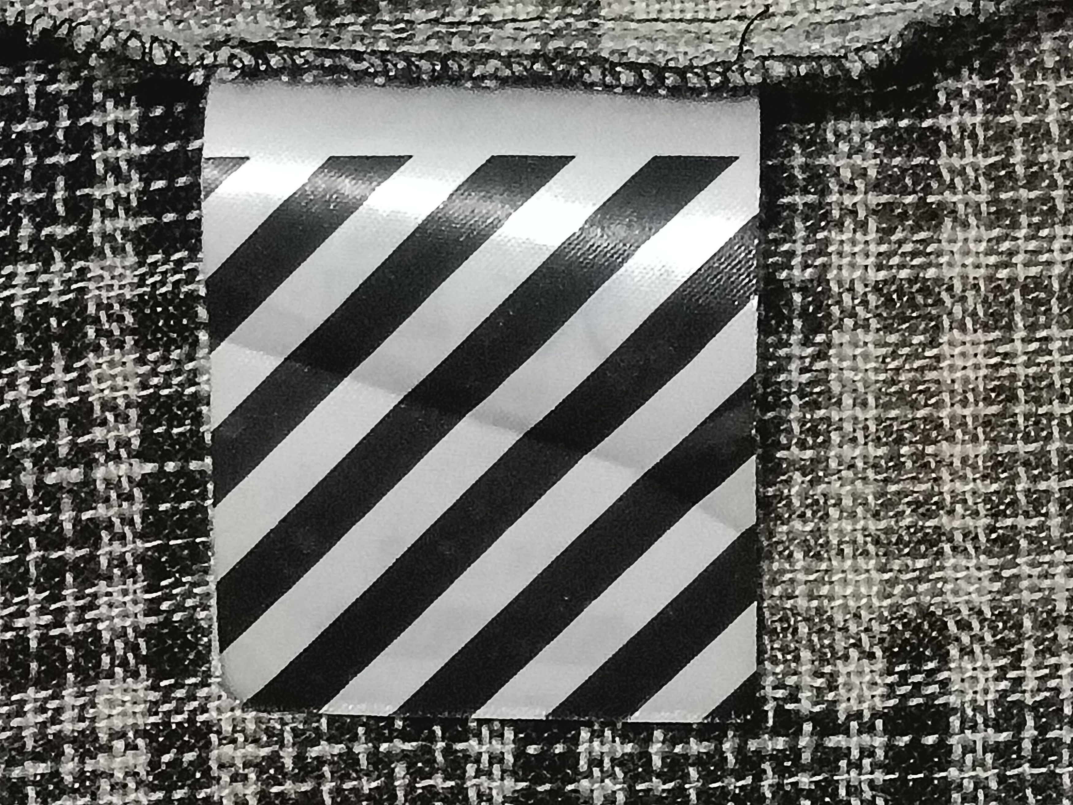 Off-White OFF-WHITE C/O VIRGIL ABLOH "BLUE COLLAR" TARTAN FRINGED Size US XS / EU 42 / 0 - 4 Thumbnail